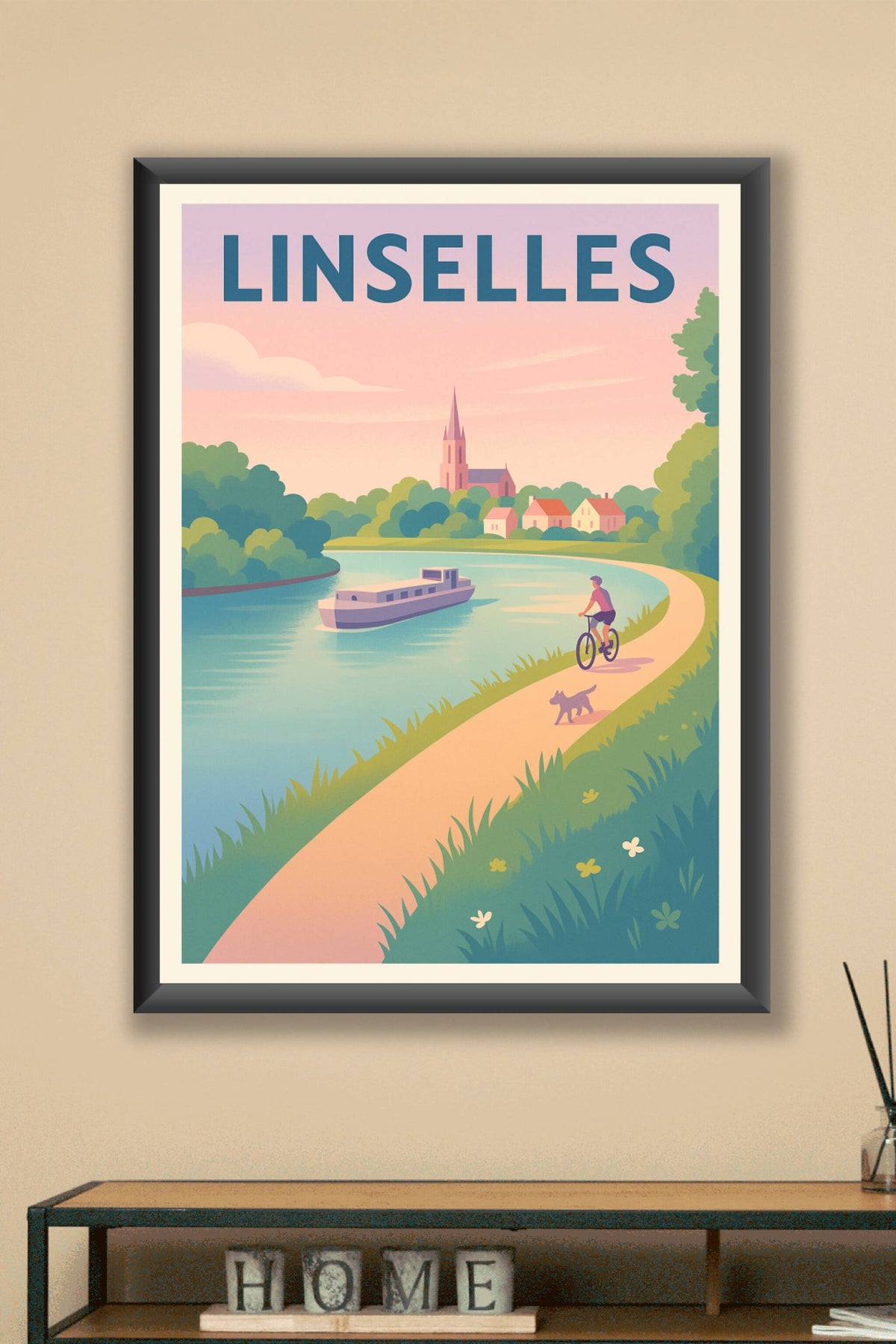 Affiche de Linselles - Promenade bucolique au fil de l'eau