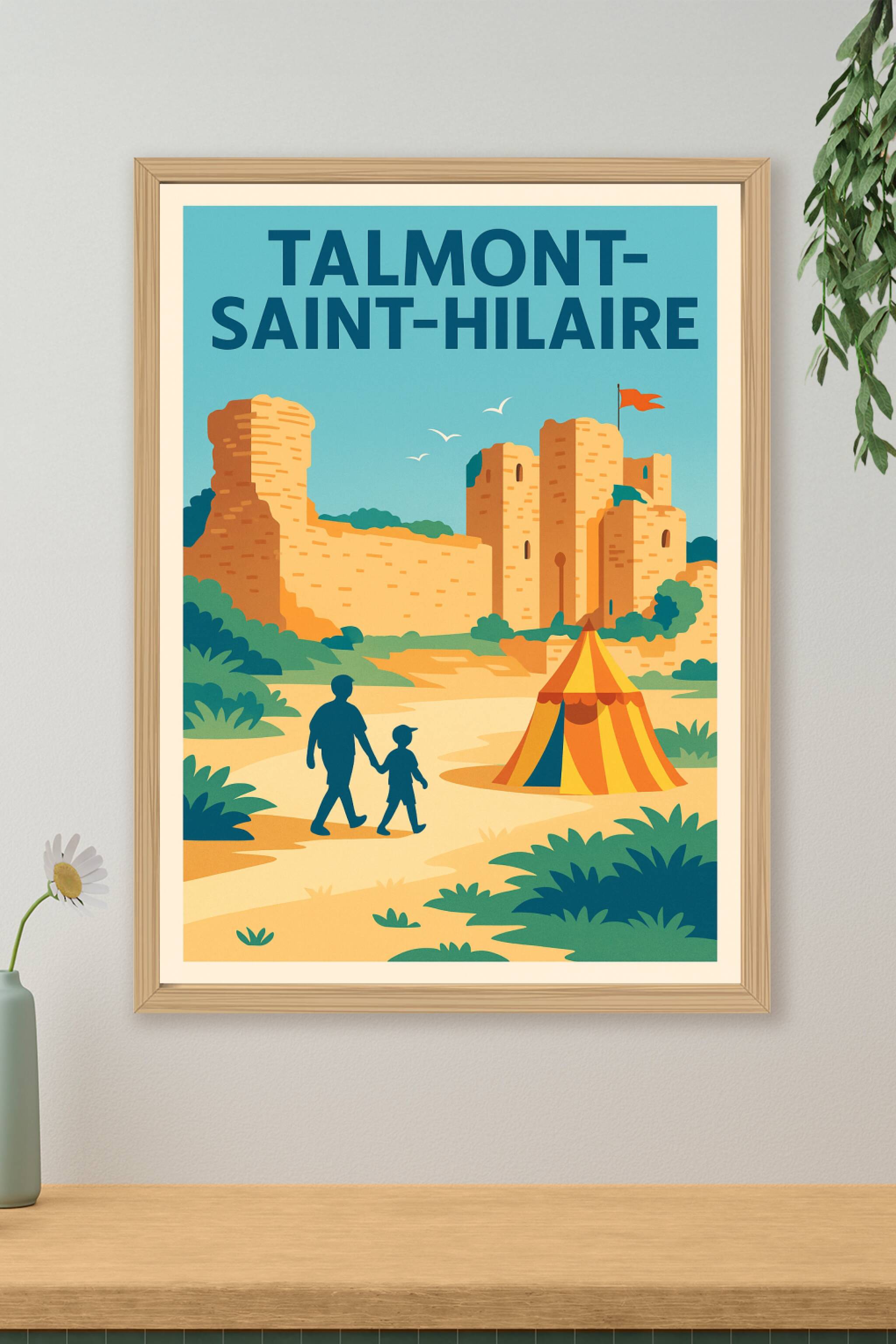 Affiche de Talmont-Saint-Hilaire - Charme et histoire en bord de mer