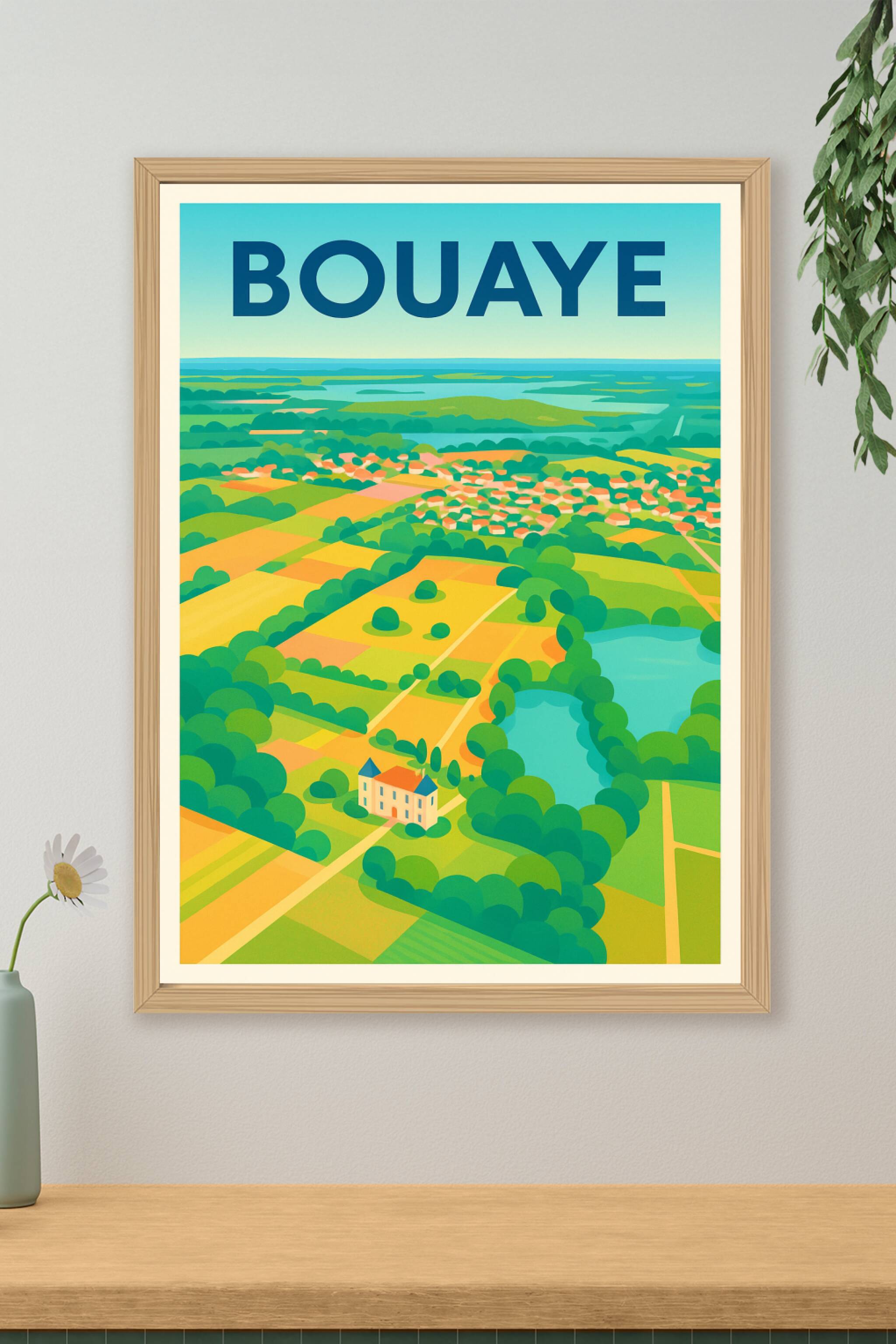 Affiche de Bouaye - L'évasion champêtre et lacustre