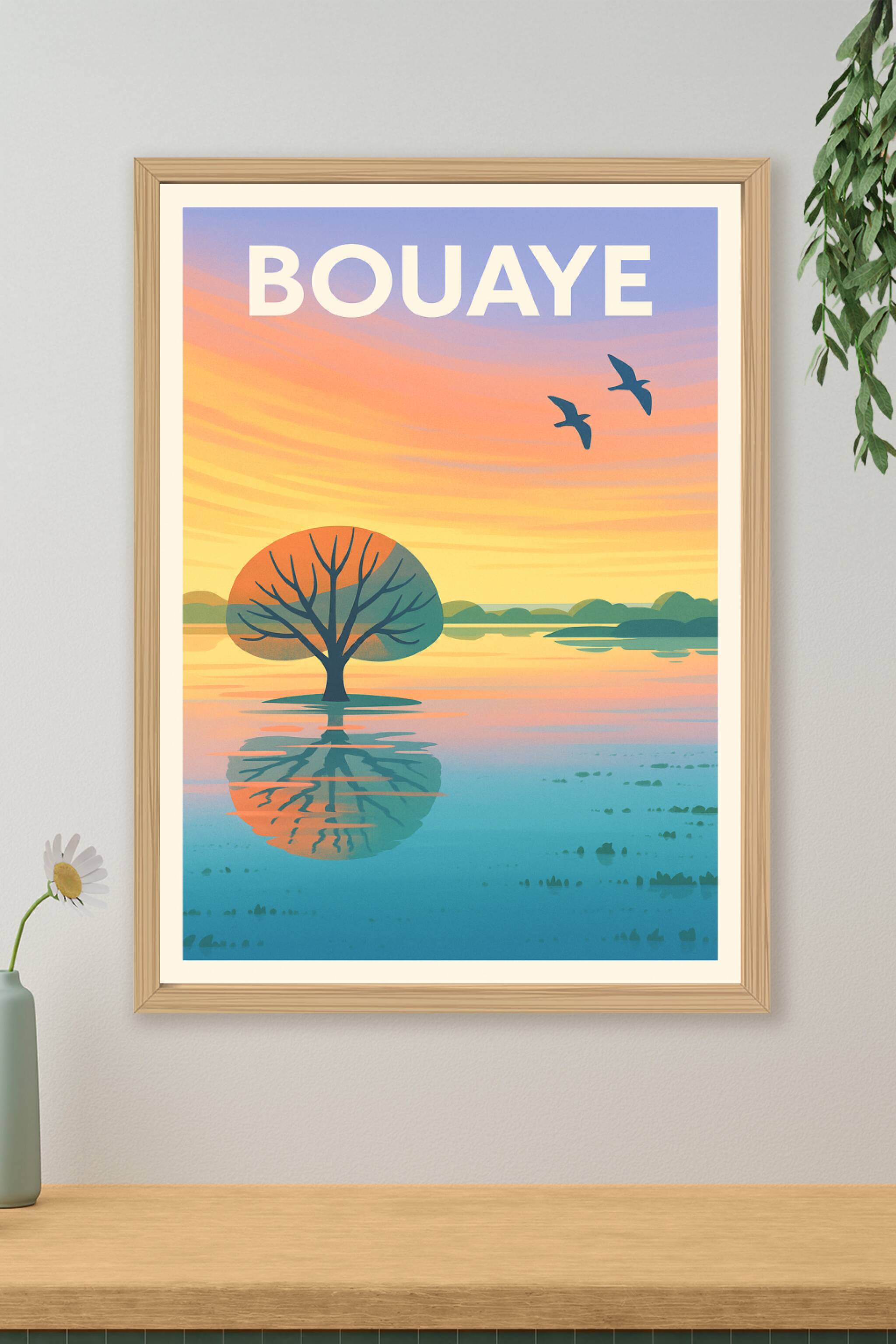 Affiche de Bouaye - Sérénité au couchant