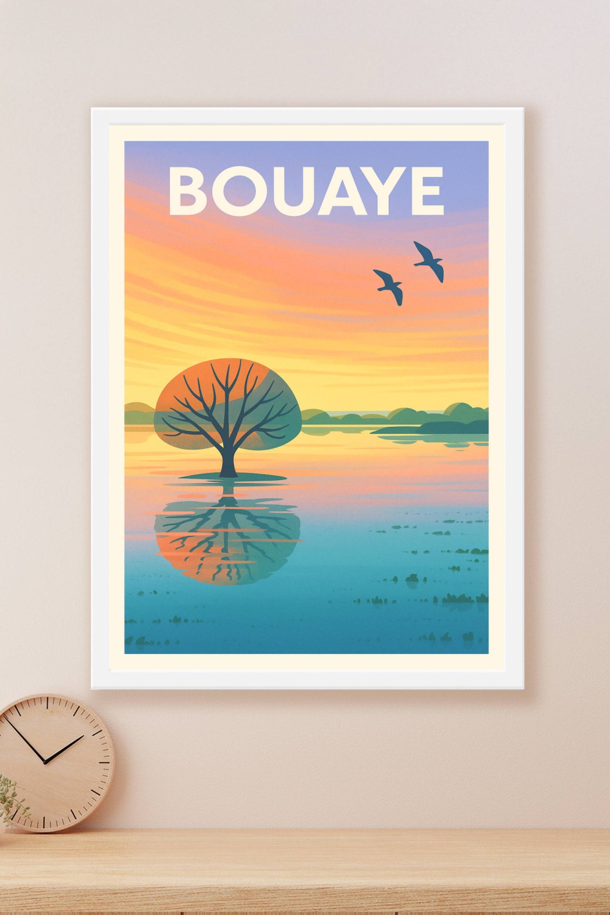 Affiche de Bouaye - Sérénité au couchant