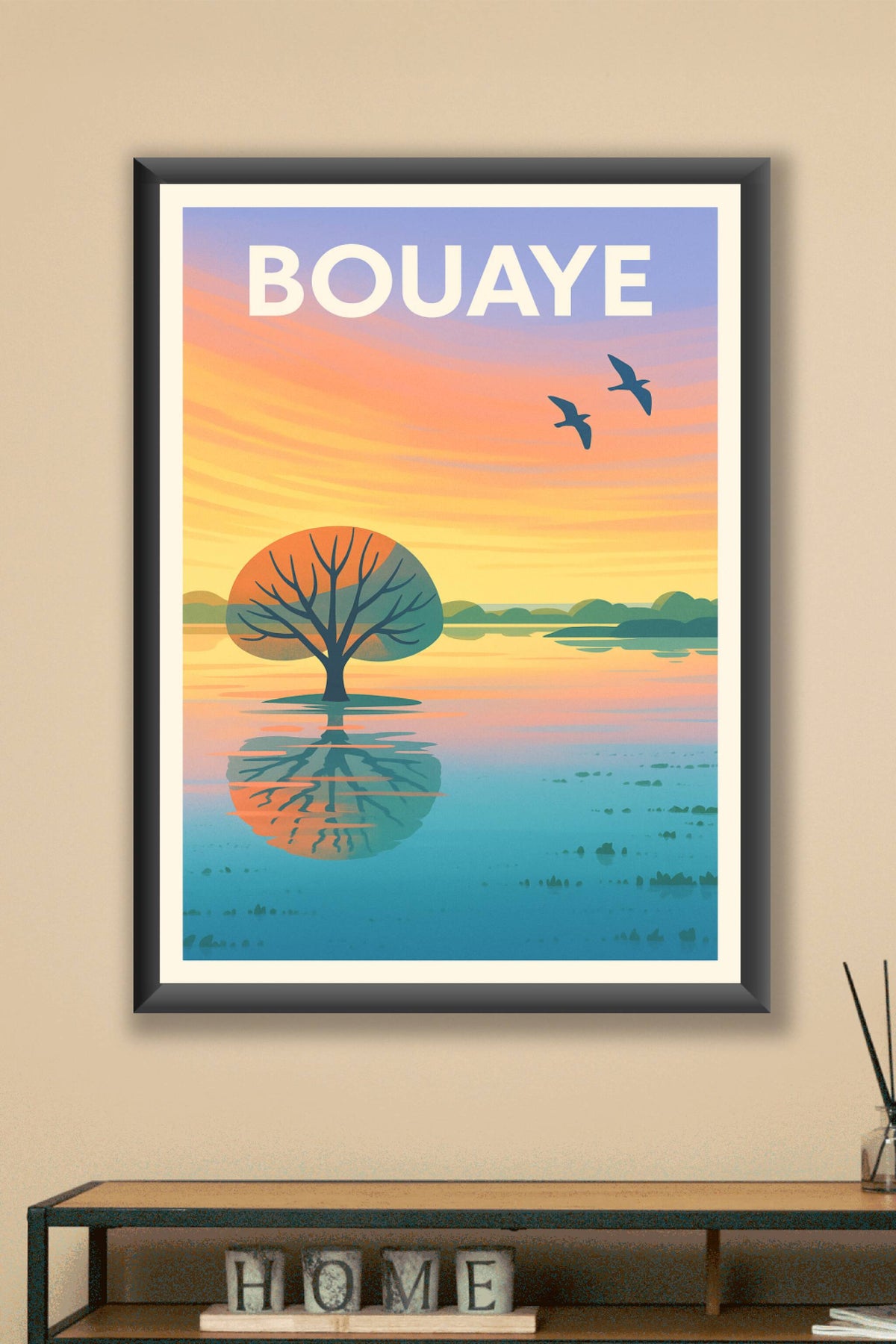 Affiche de Bouaye - Sérénité au couchant