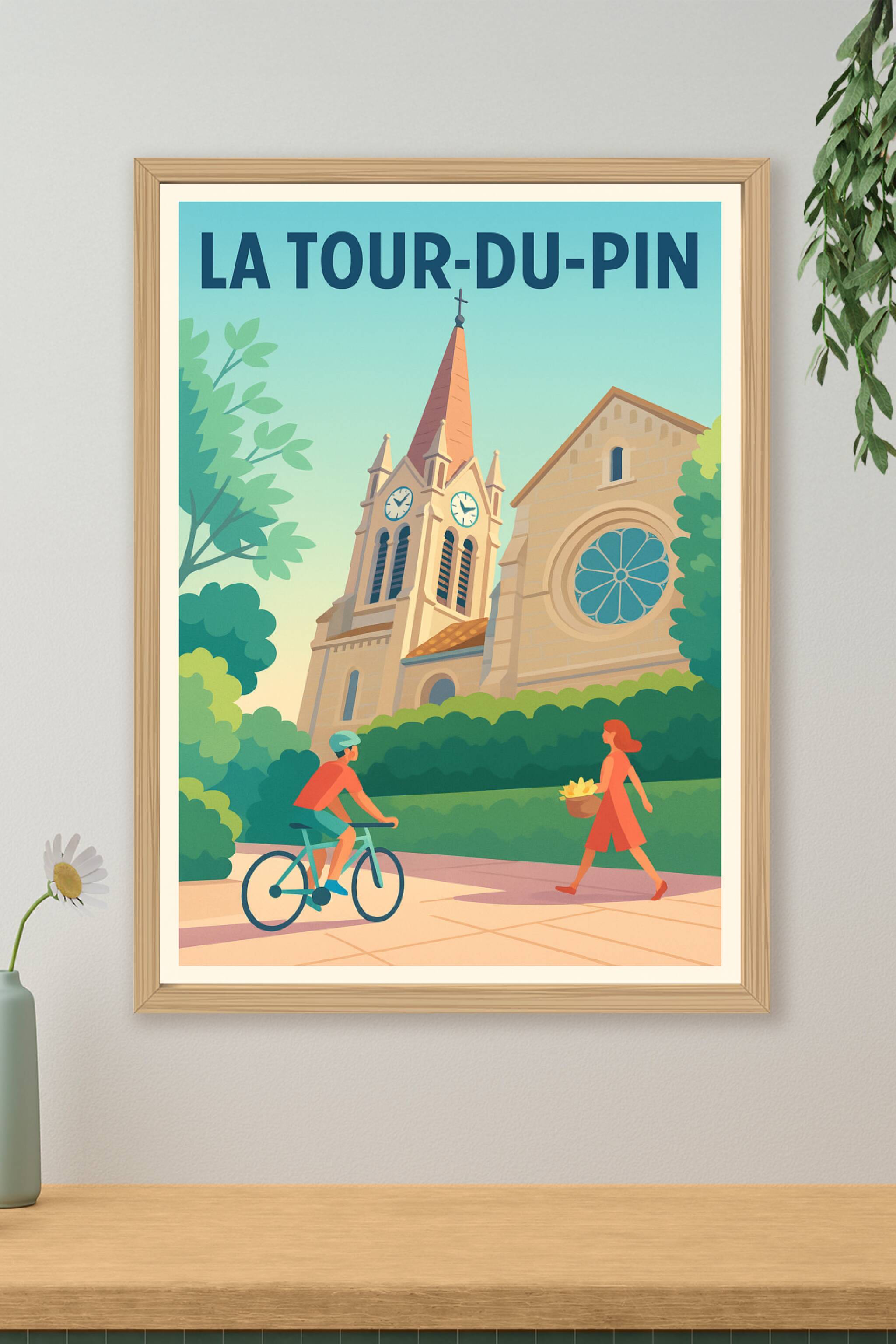 Affiche de La Tour-du-Pin - Charme et Sérénité au Cœur de la Ville
