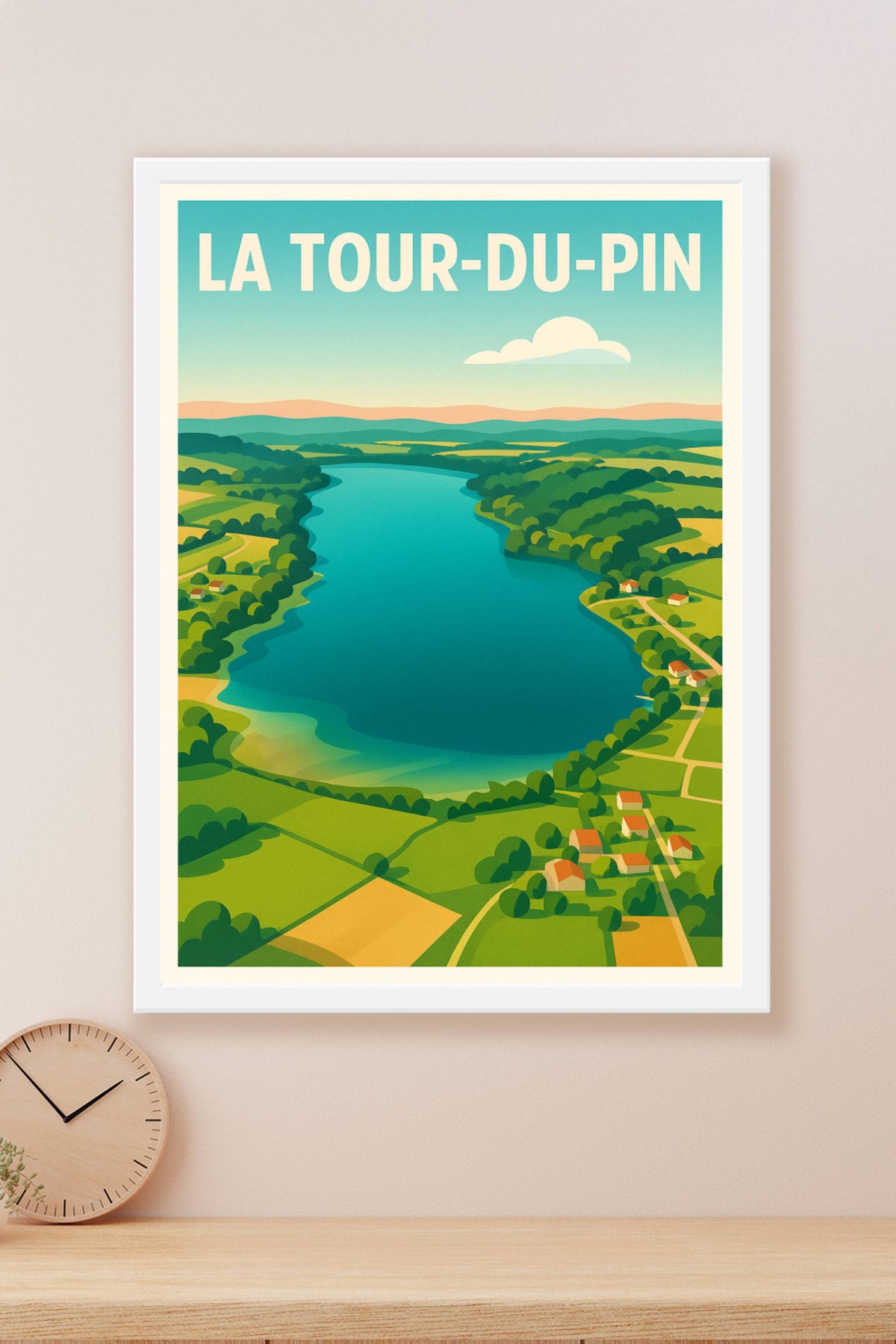 Affiche de La Tour-du-Pin - paysage naturel et paisible