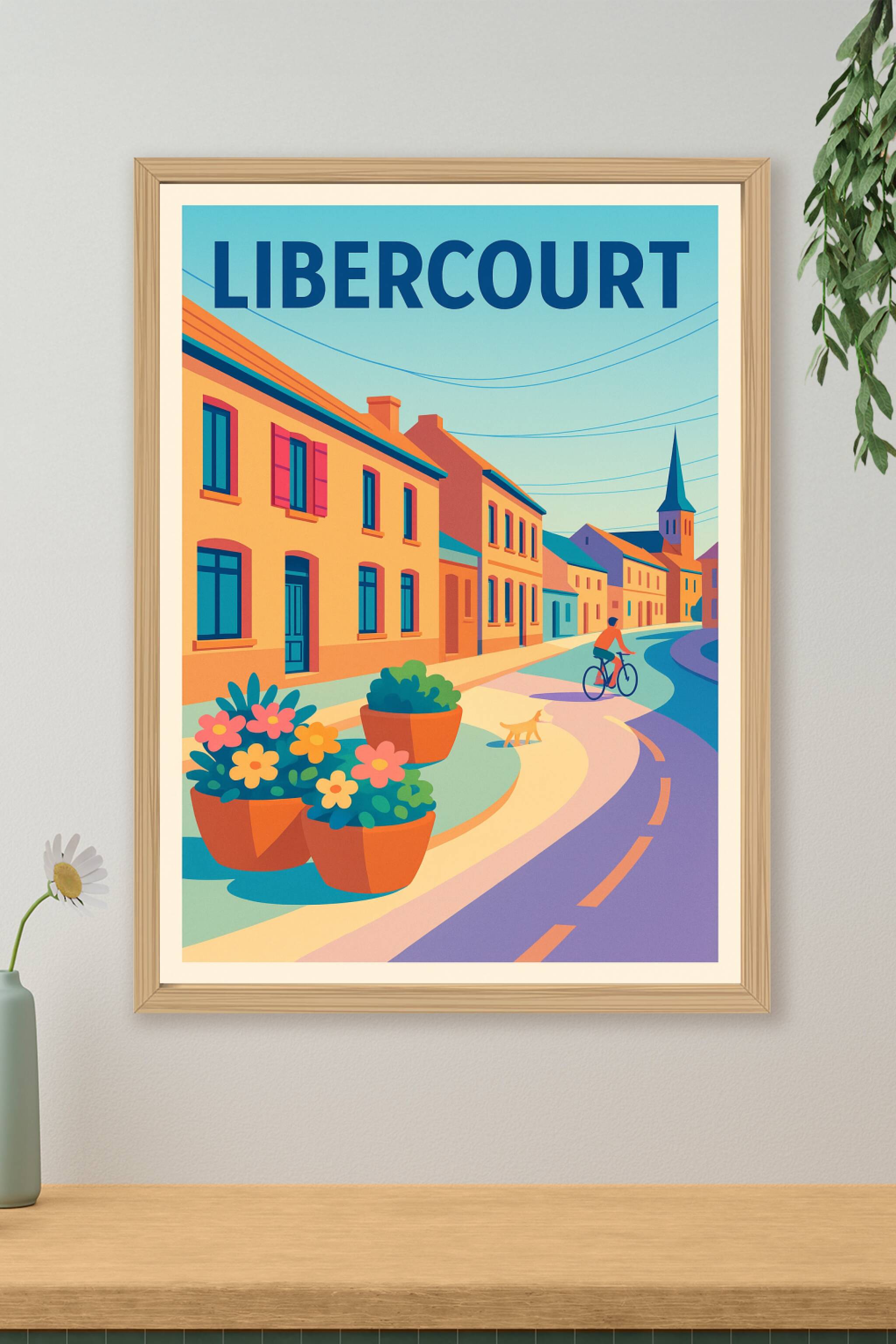 Affiche de Libercourt - Charme et douceur de la vie de village