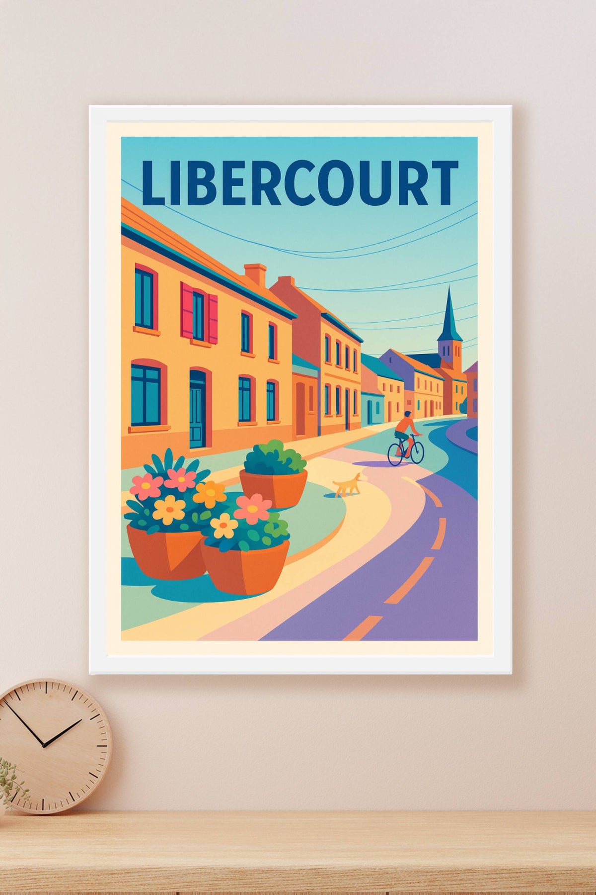 Affiche de Libercourt - Charme et douceur de la vie de village