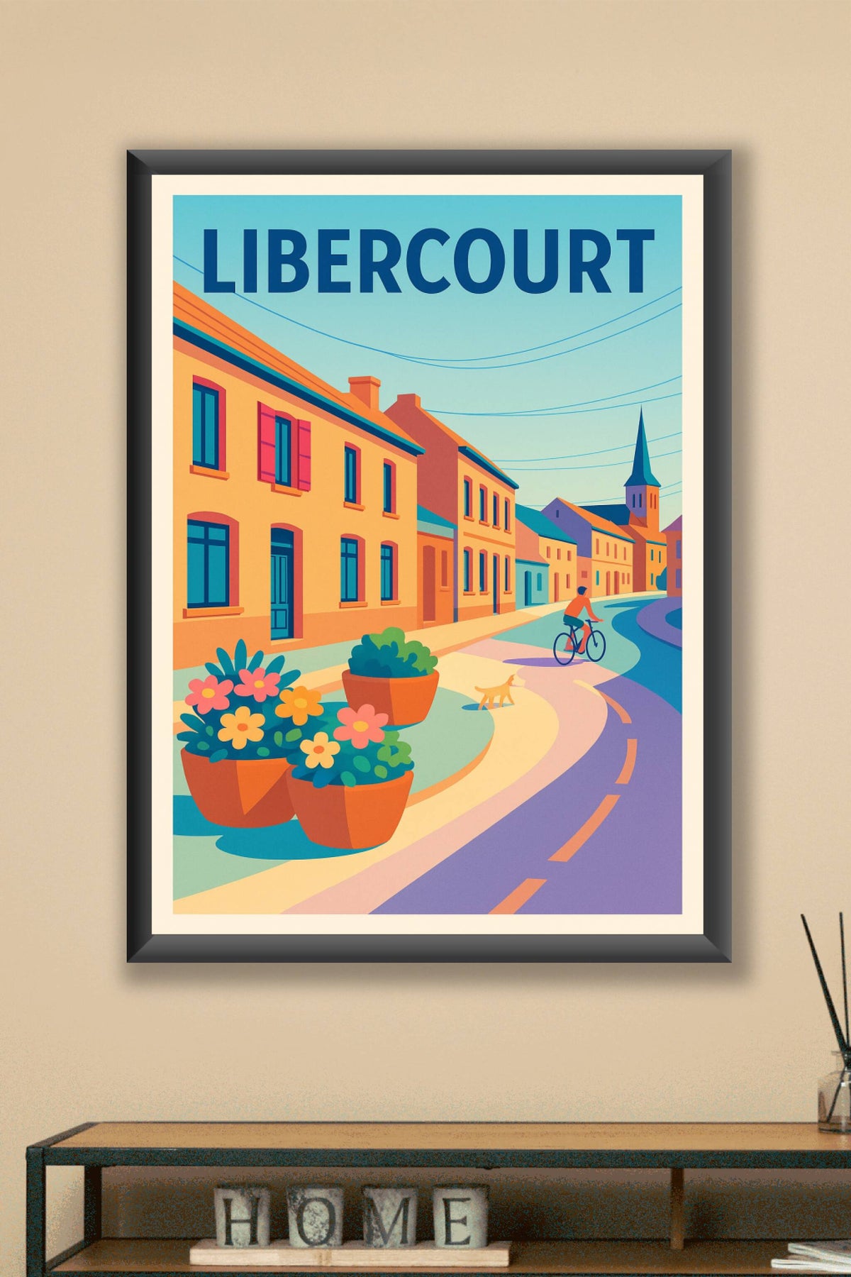 Affiche de Libercourt - Charme et douceur de la vie de village