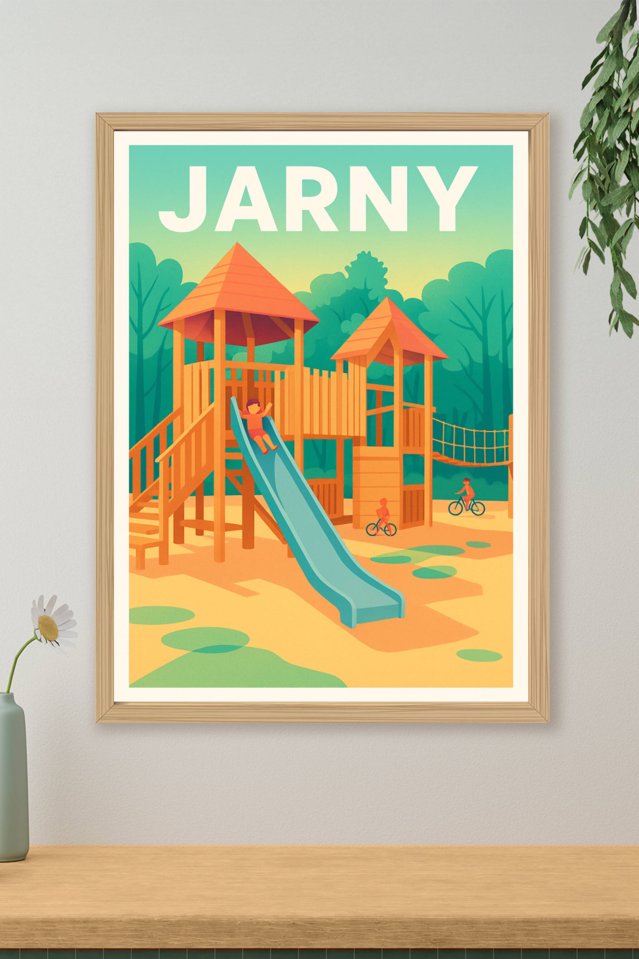 Affiche de Jarny - Enfance et jeux en plein air