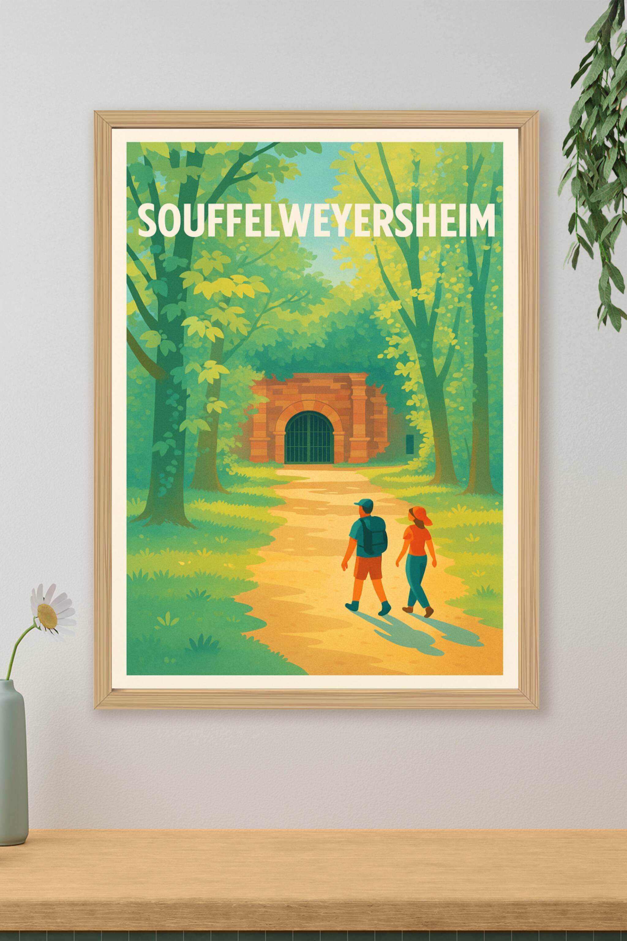 Affiche de Souffelweyersheim - Voyage au cœur de la nature et de l'histoire