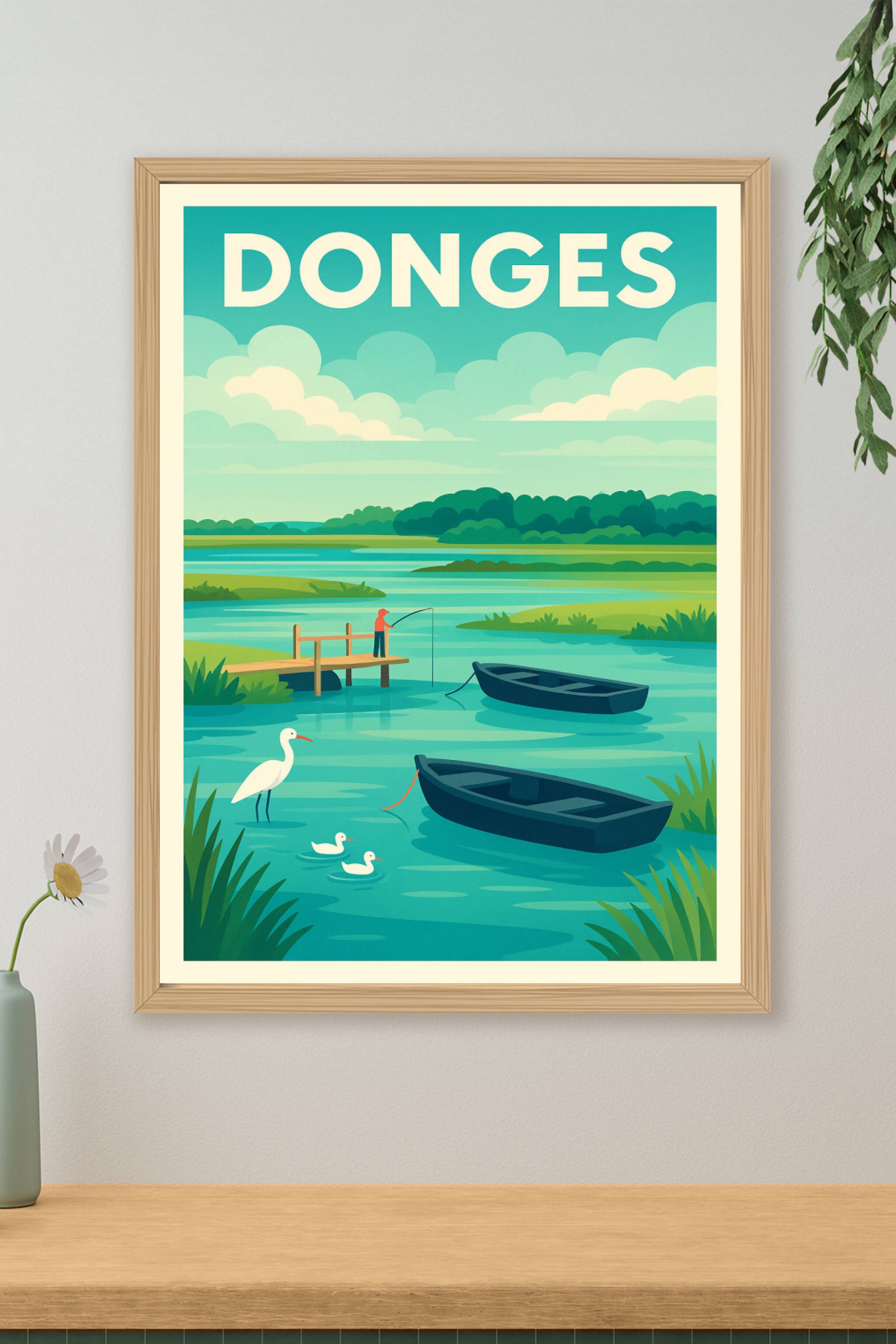Affiche de Donges - Évasion paisible au bord de l'eau