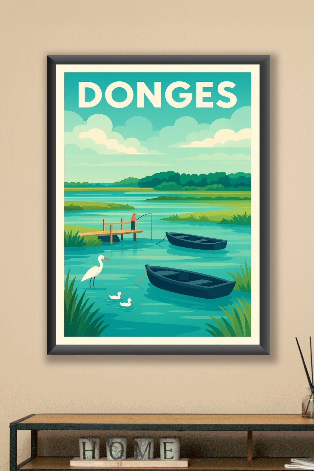 Affiche de Donges - Évasion paisible au bord de l'eau