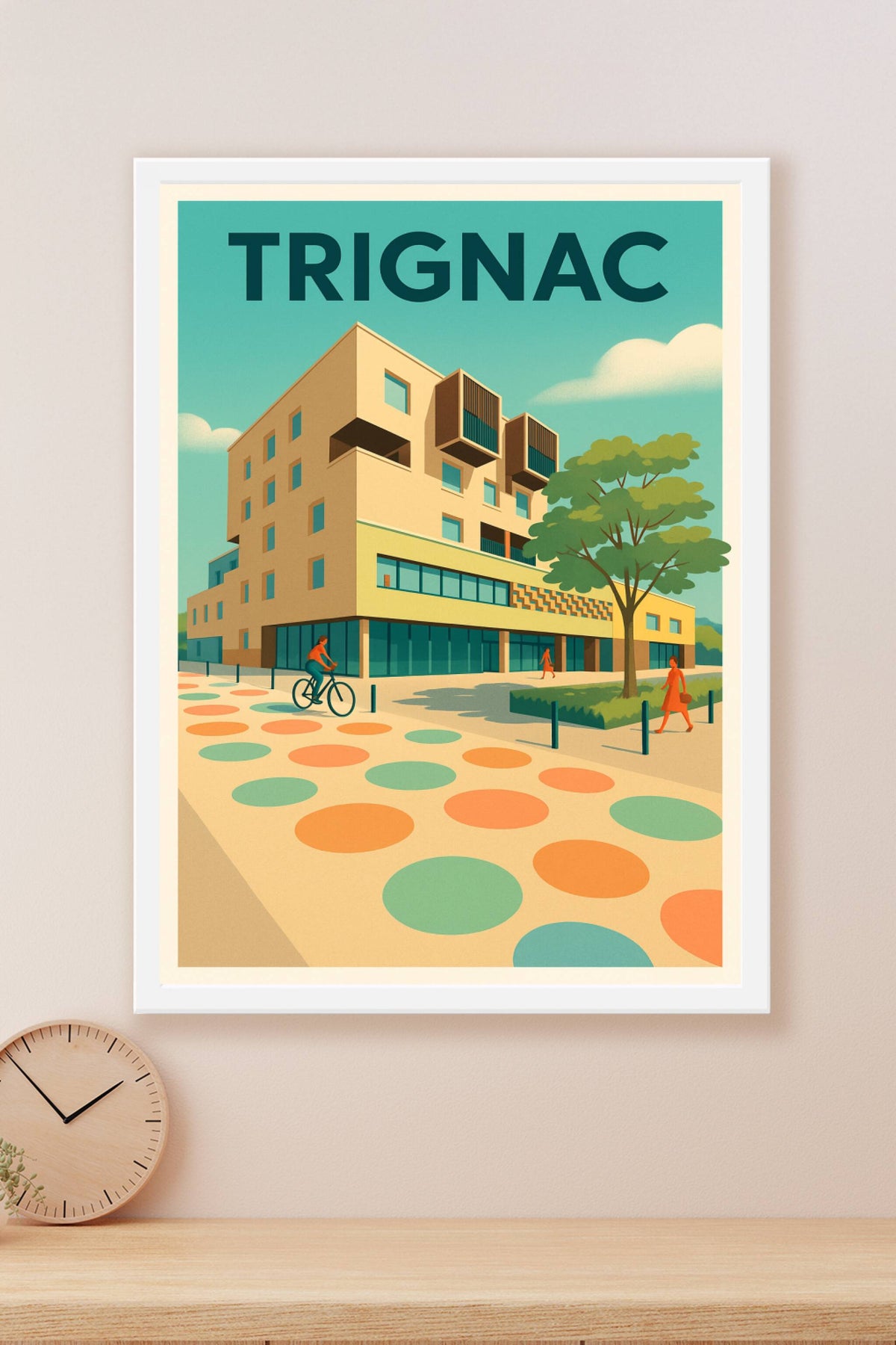Affiche de Trignac - L'architecture contemporaine en couleurs