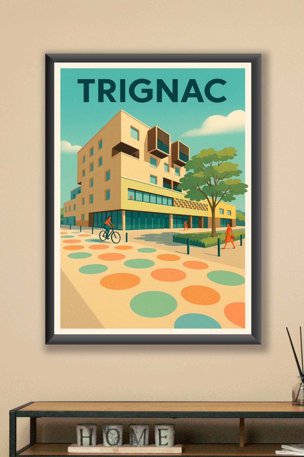 Affiche de Trignac - L'architecture contemporaine en couleurs