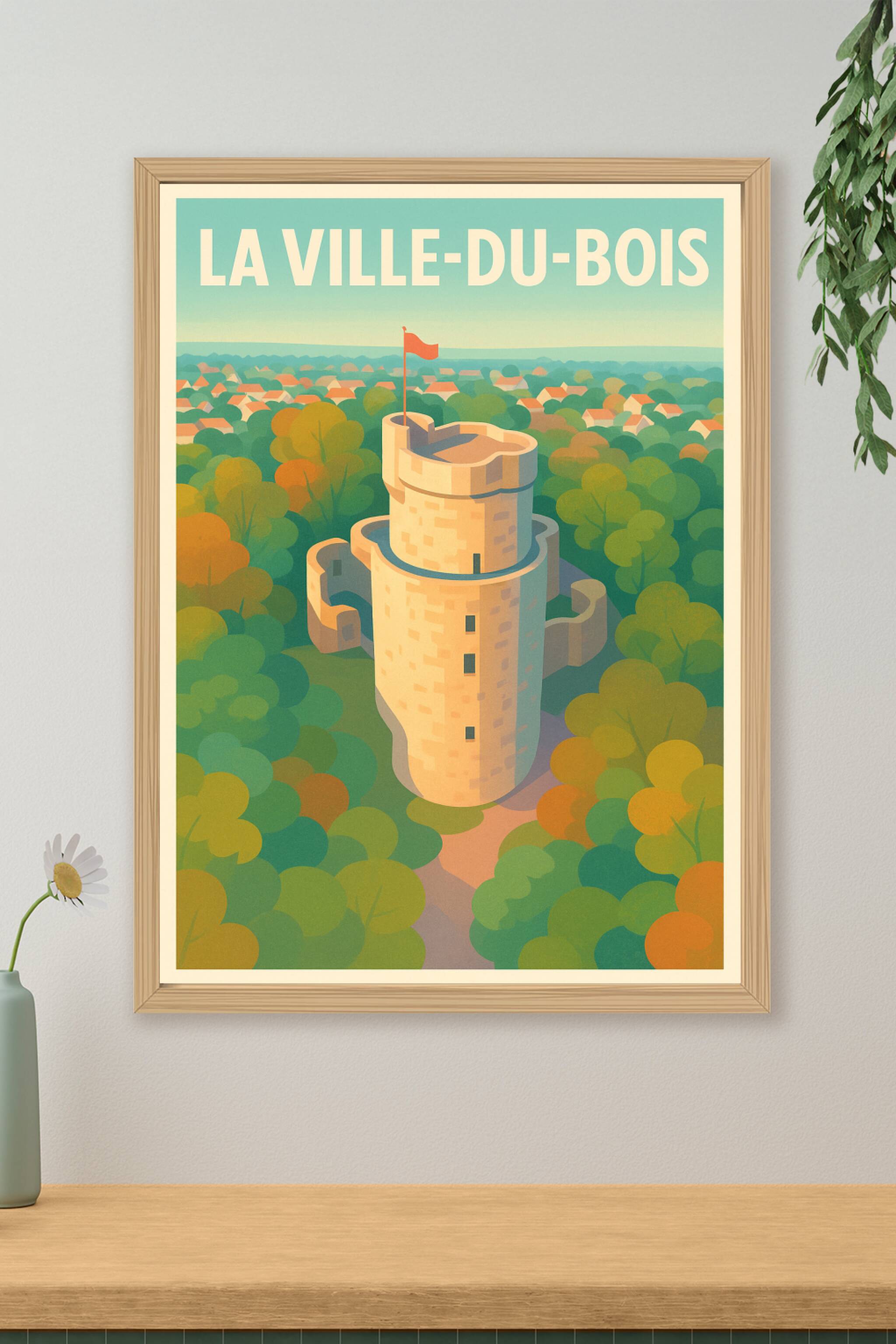 Affiche de La Ville-du-Bois - Authentique tour médiévale au cœur de la nature