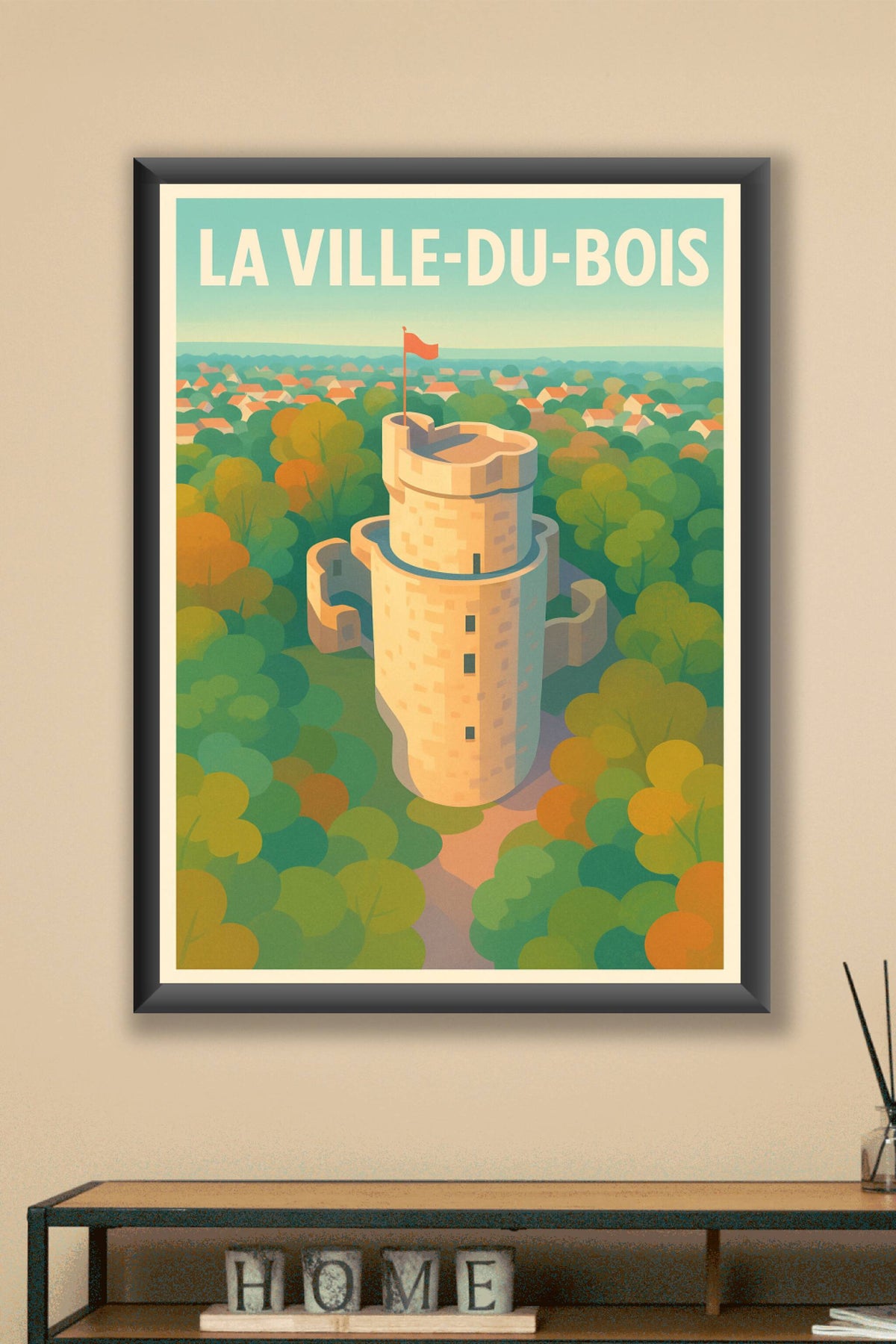 Affiche de La Ville-du-Bois - Authentique tour médiévale au cœur de la nature