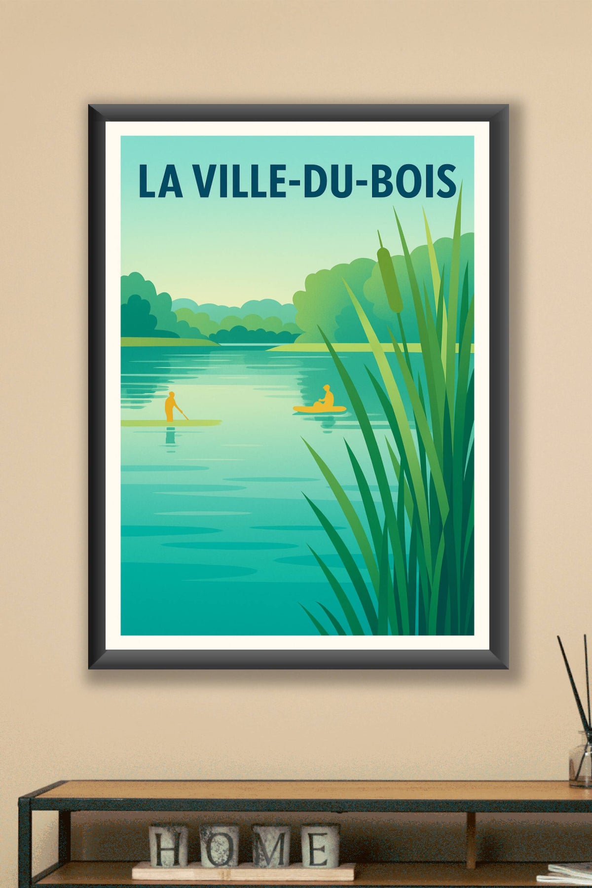 Affiche de La Ville-du-Bois - Évasion Nature au Bord de l'Eau