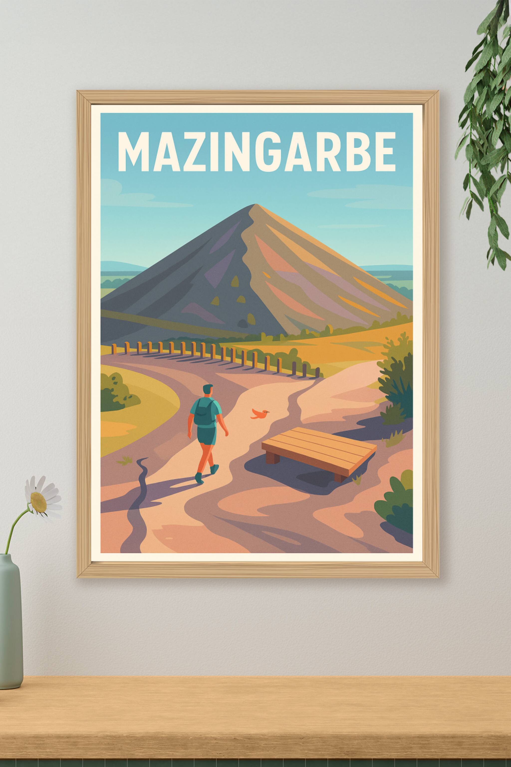 Affiche de Mazingarbe - Invitation à la randonnée en pleine nature