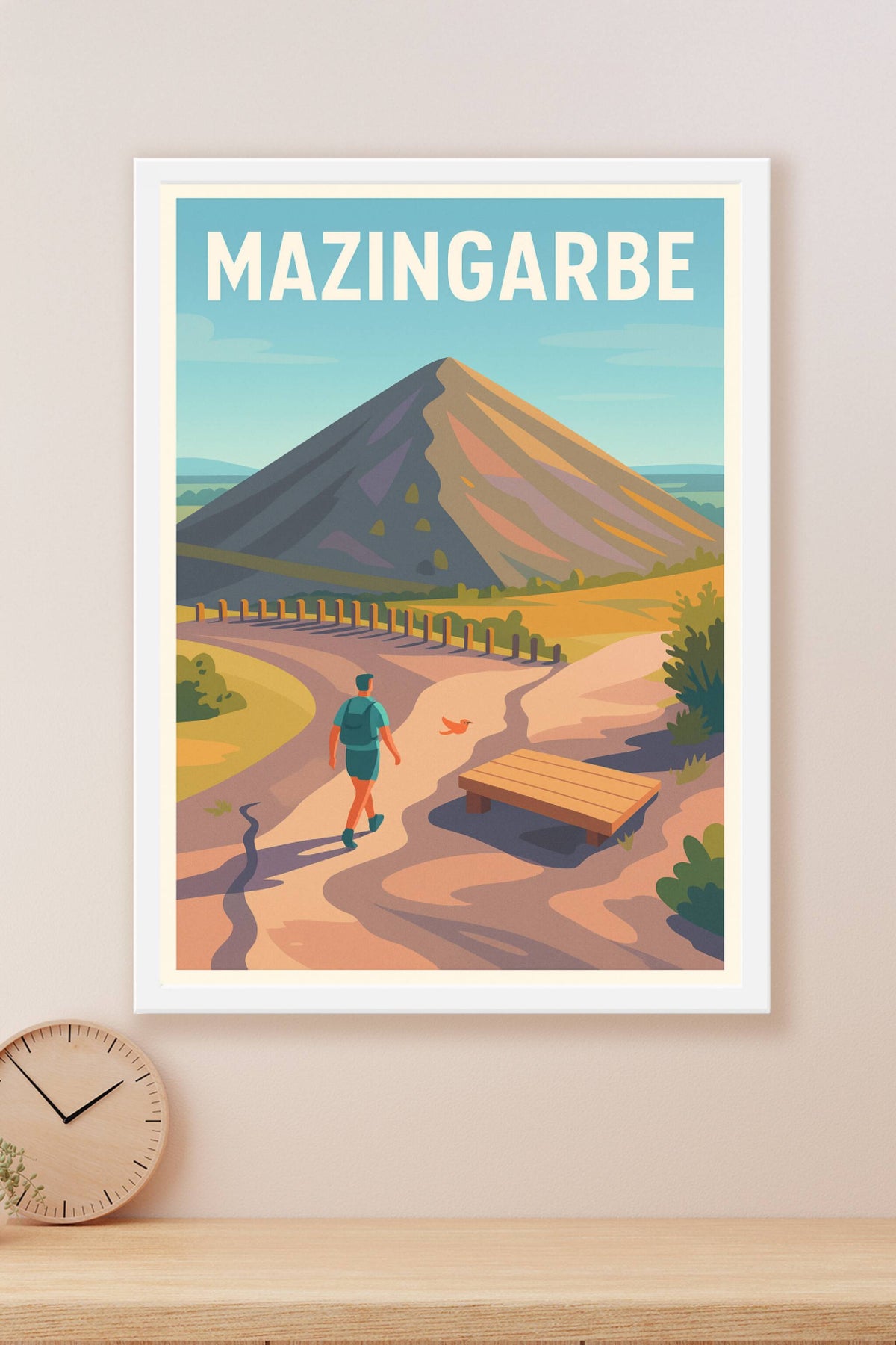 Affiche de Mazingarbe - Invitation à la randonnée en pleine nature