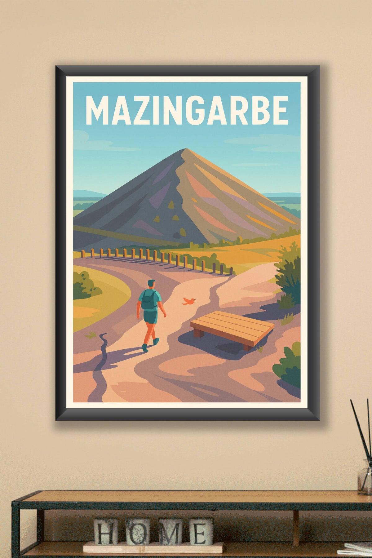 Affiche de Mazingarbe - Invitation à la randonnée en pleine nature