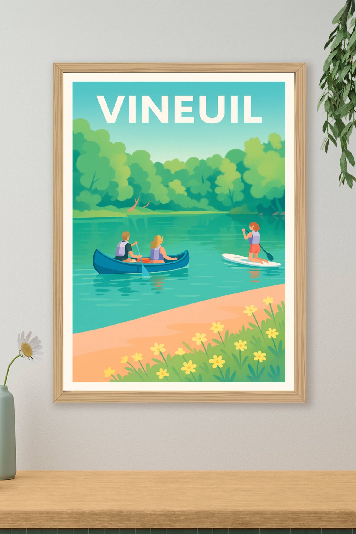Affiche de Vineuil - Évasion douce au fil de l'eau