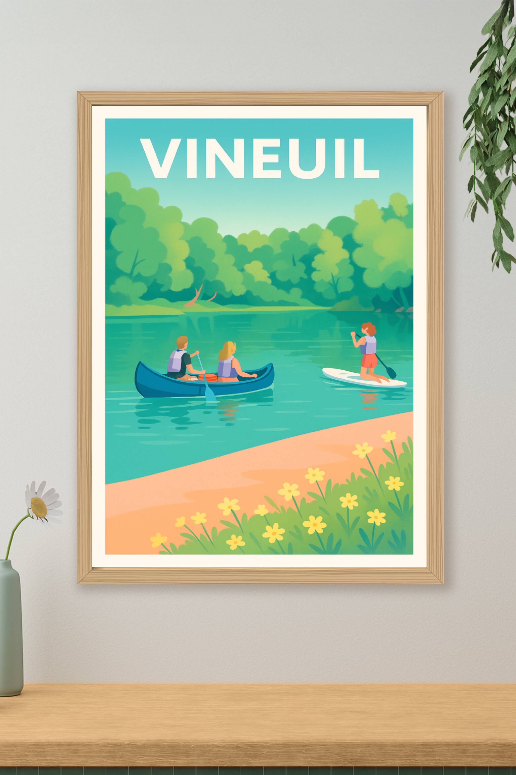 Affiche de Vineuil - Évasion douce au fil de l'eau