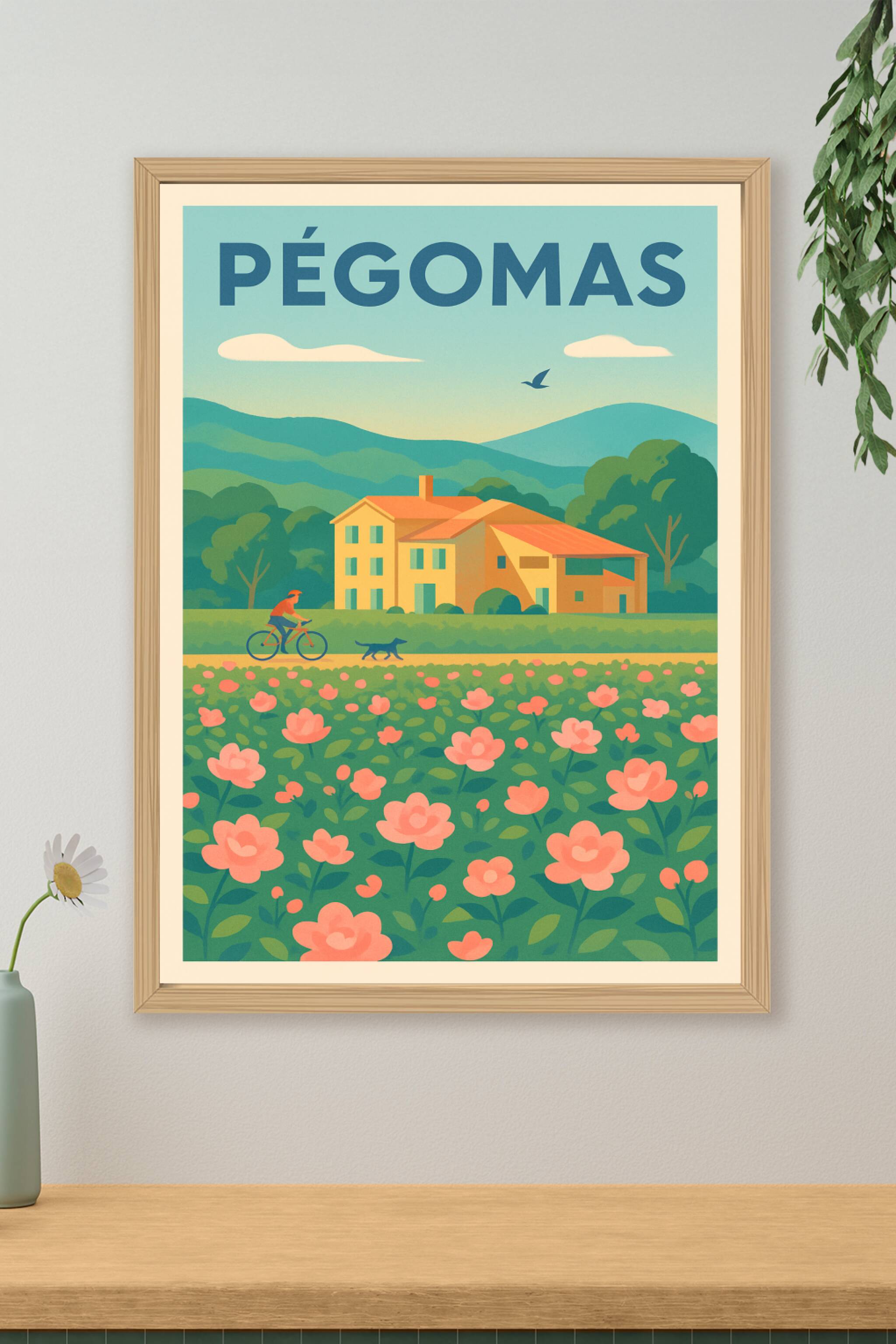 Affiche de Pégomas - Douceur de vie provençale