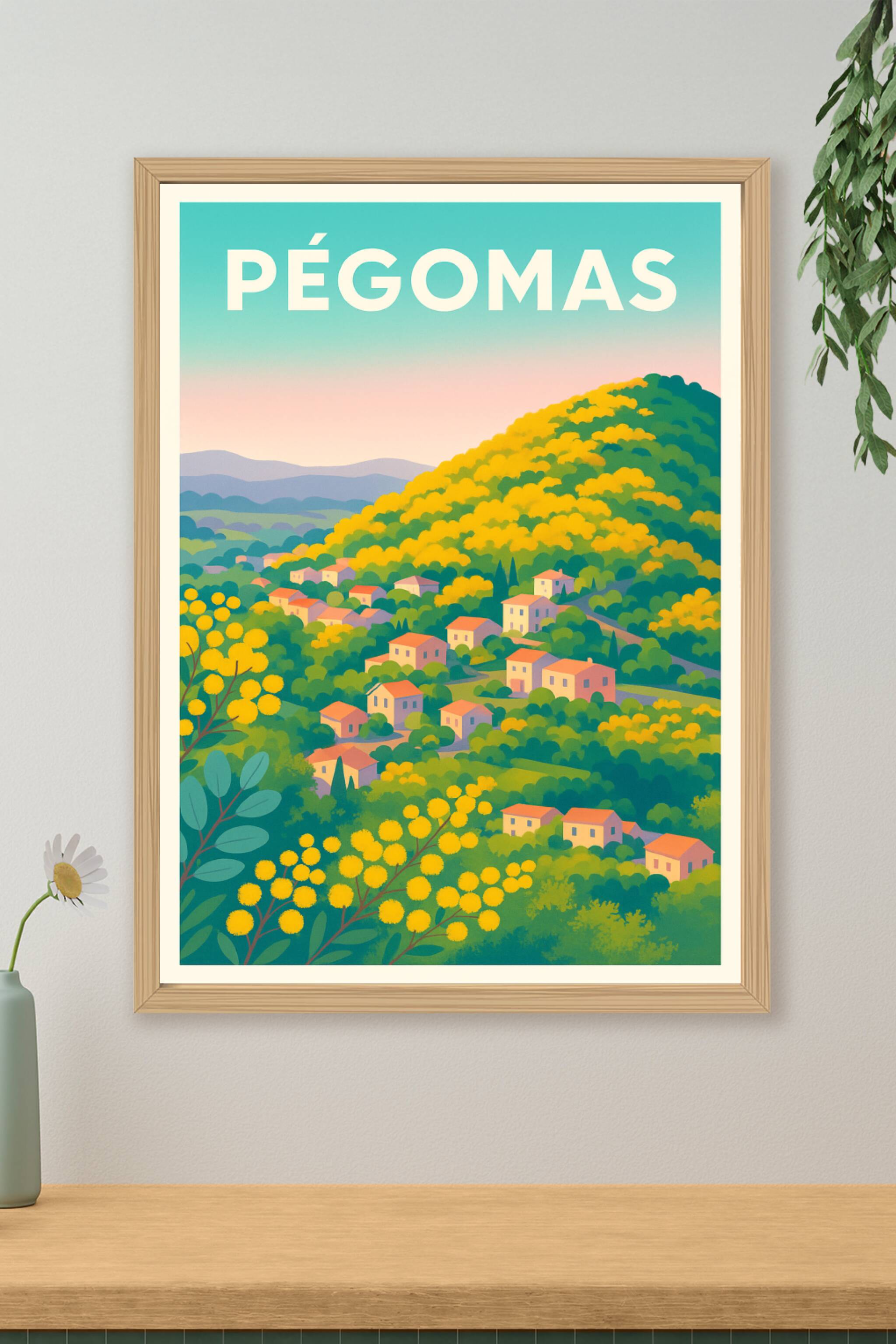 Affiche de Pégomas - L'éclat verdoyant de la Provence