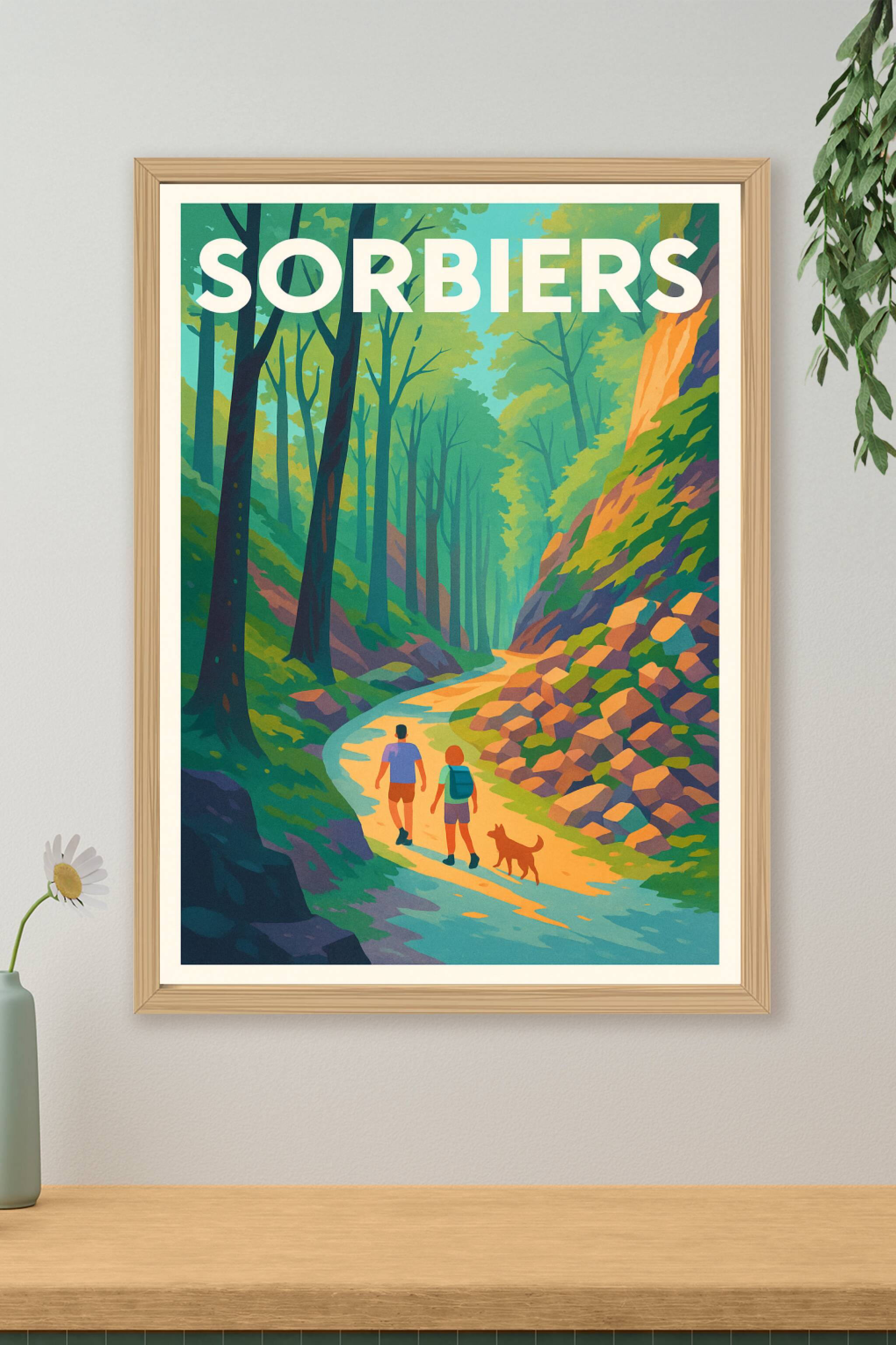 Affiche de Sorbiers - Promenade au cœur de la nature