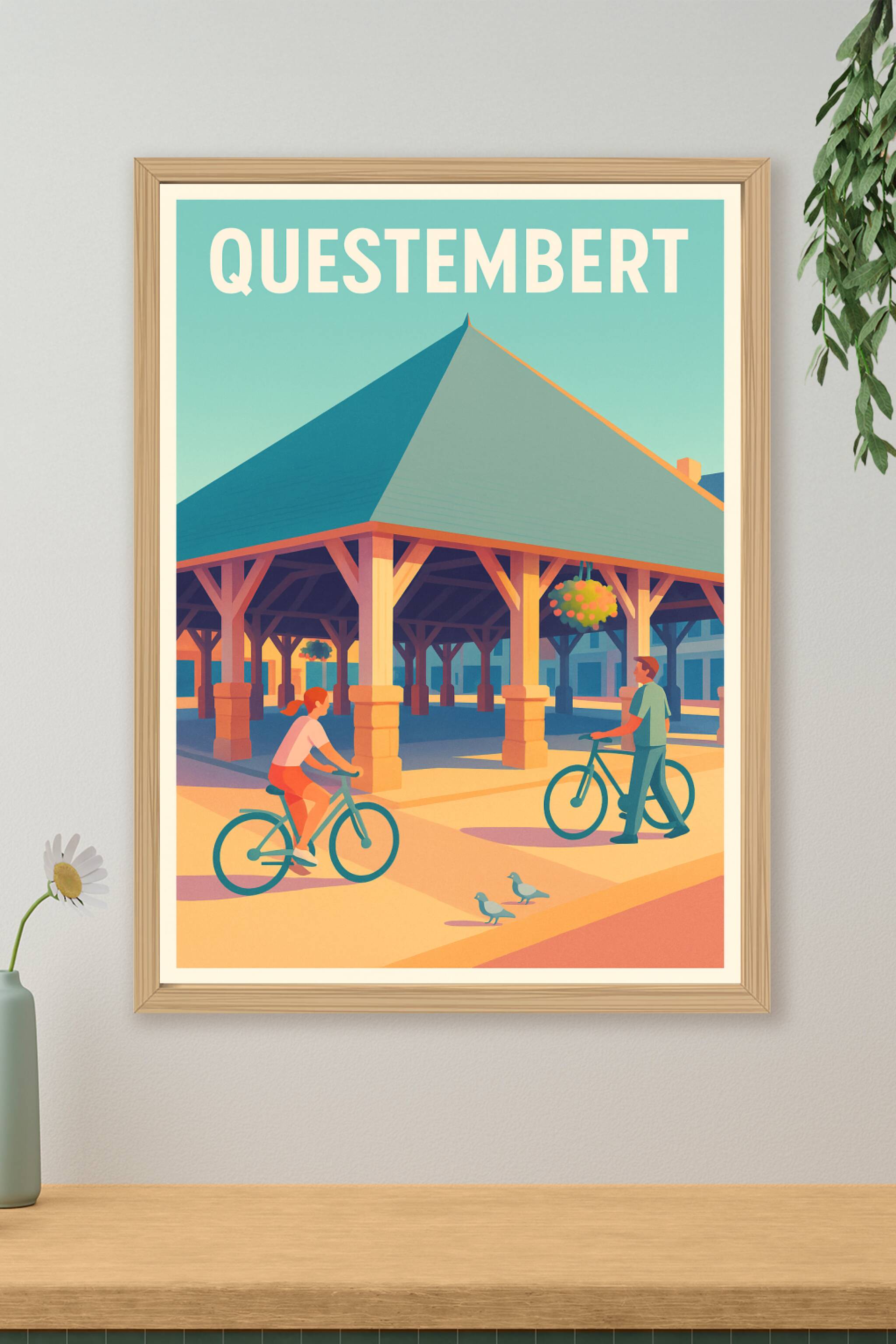 Affiche de Questembert - Douceur de vie au marché couvert