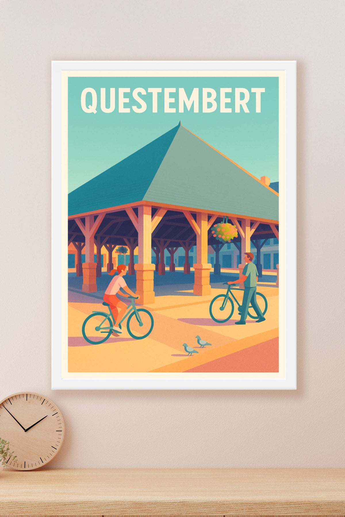 Affiche de Questembert - Douceur de vie au marché couvert