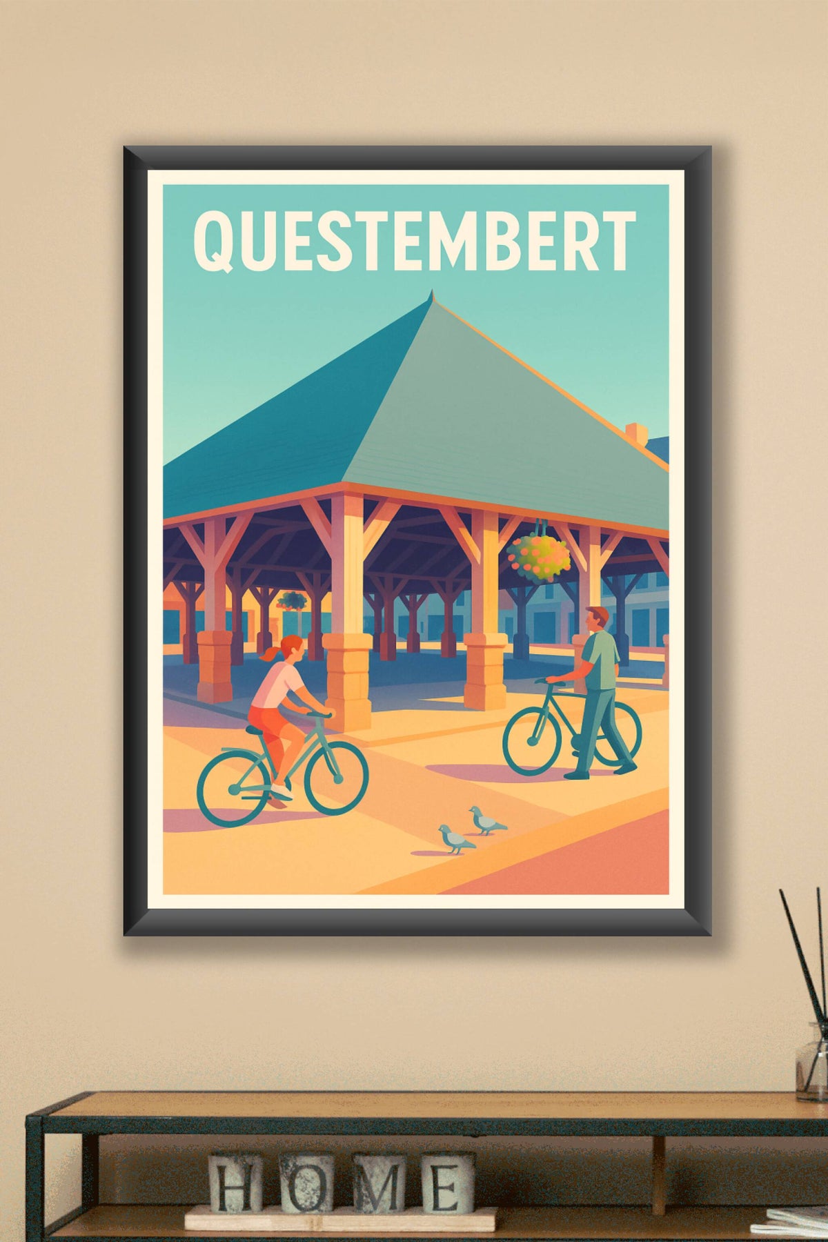 Affiche de Questembert - Douceur de vie au marché couvert