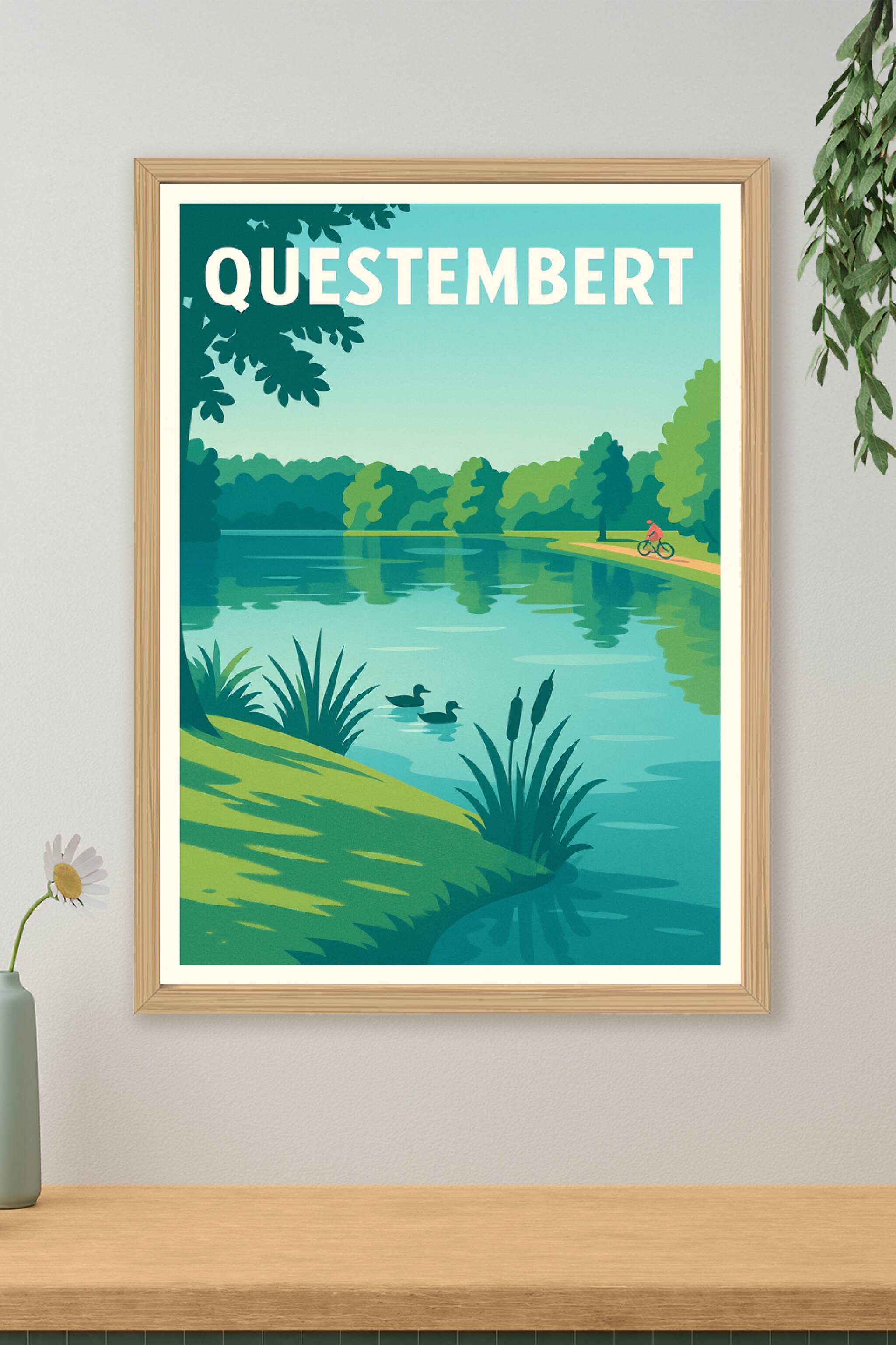 Affiche de Questembert - Sérénité au bord de l'eau