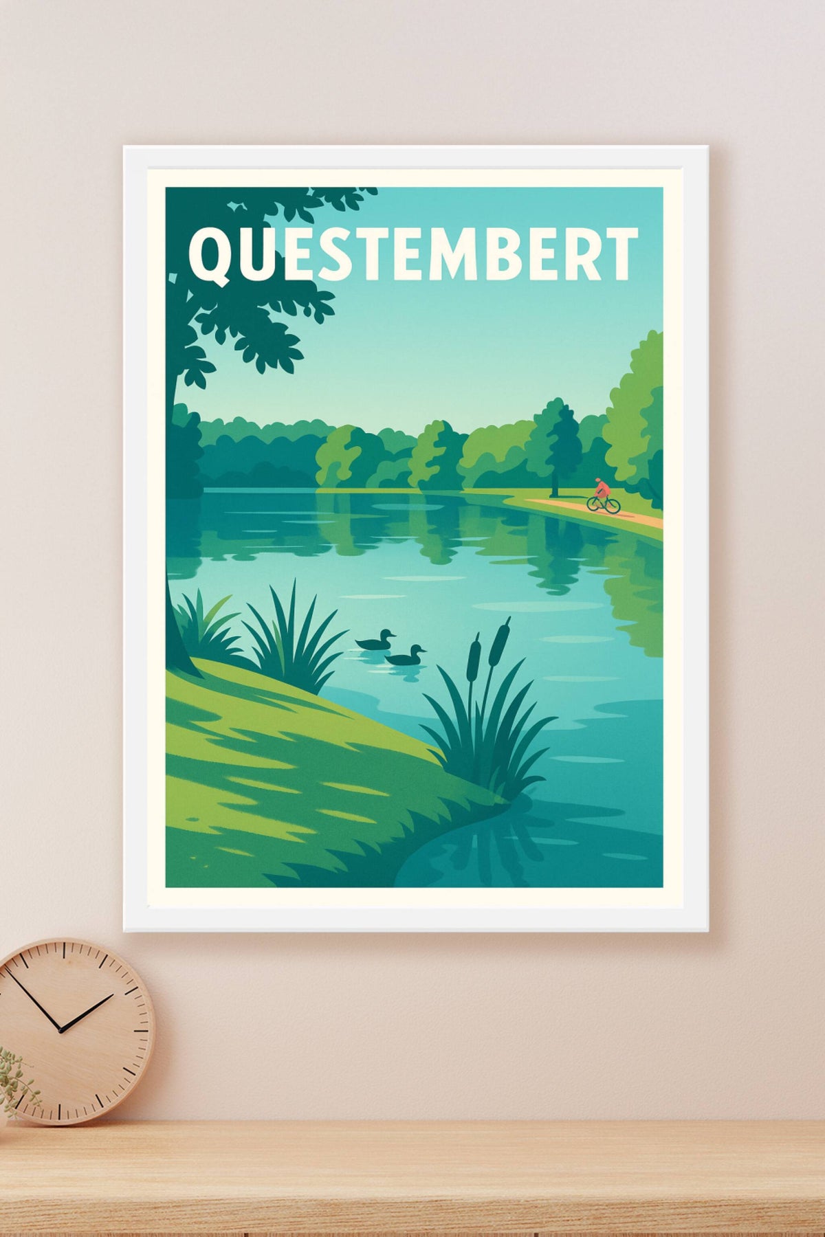 Affiche de Questembert - Sérénité au bord de l'eau