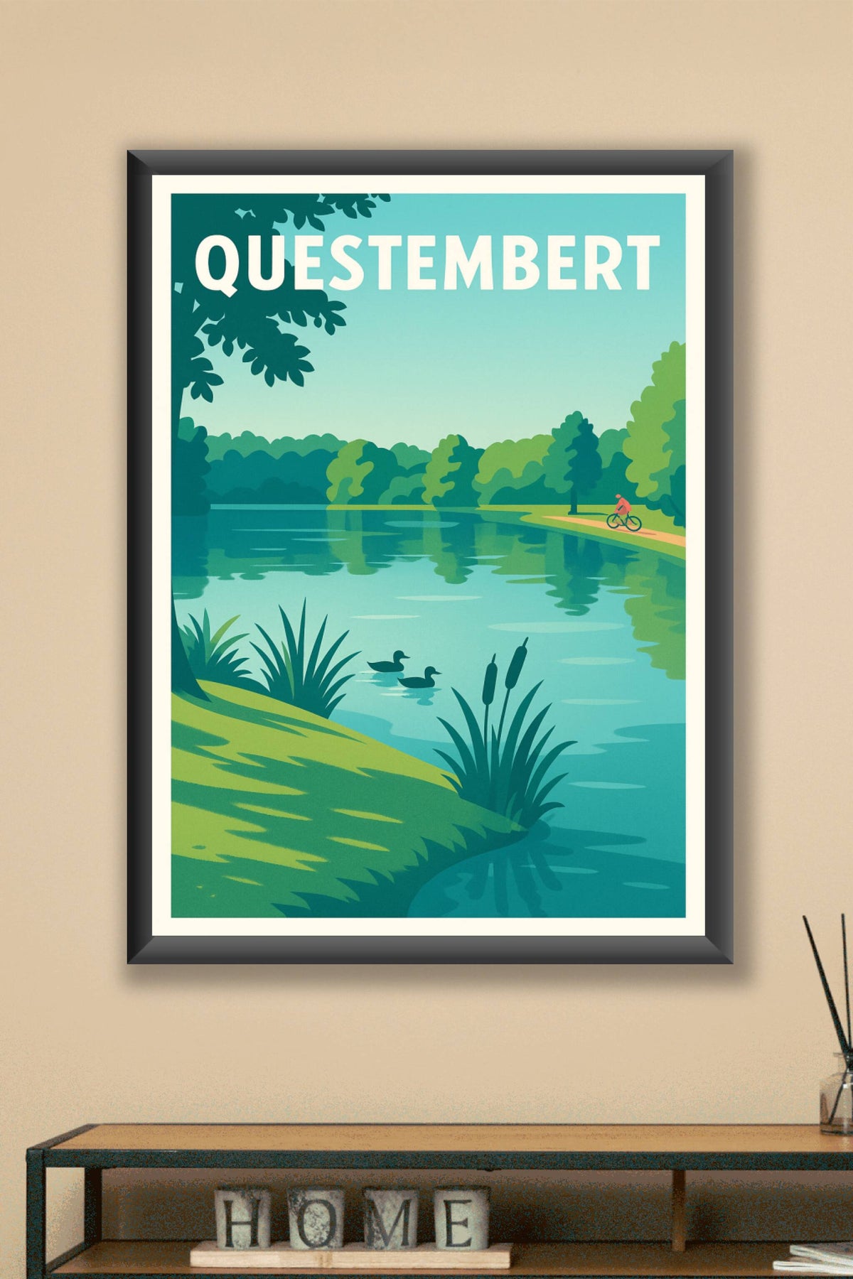 Affiche de Questembert - Sérénité au bord de l'eau