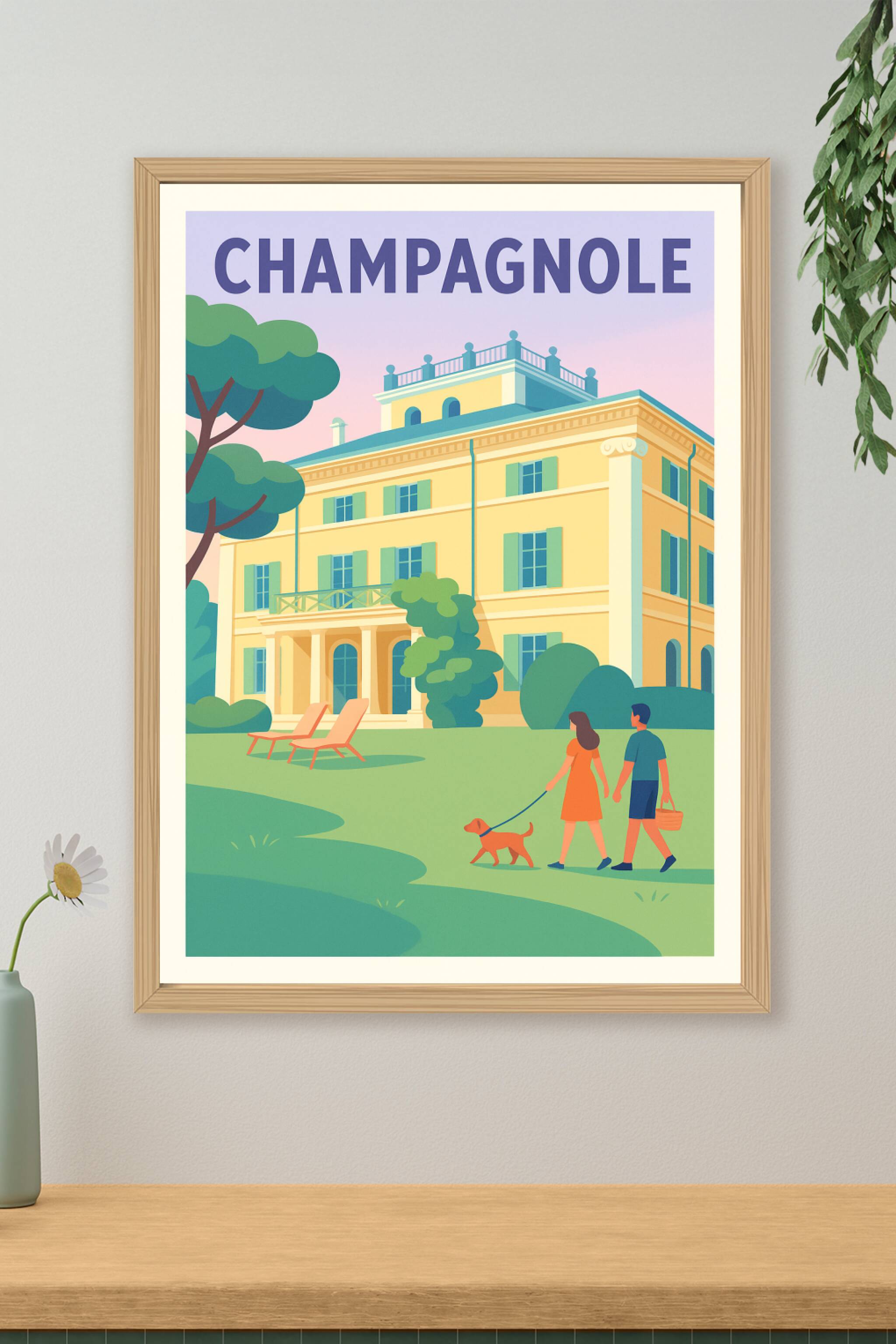 Affiche de Champagnole - L'élégance tranquille en pleine nature