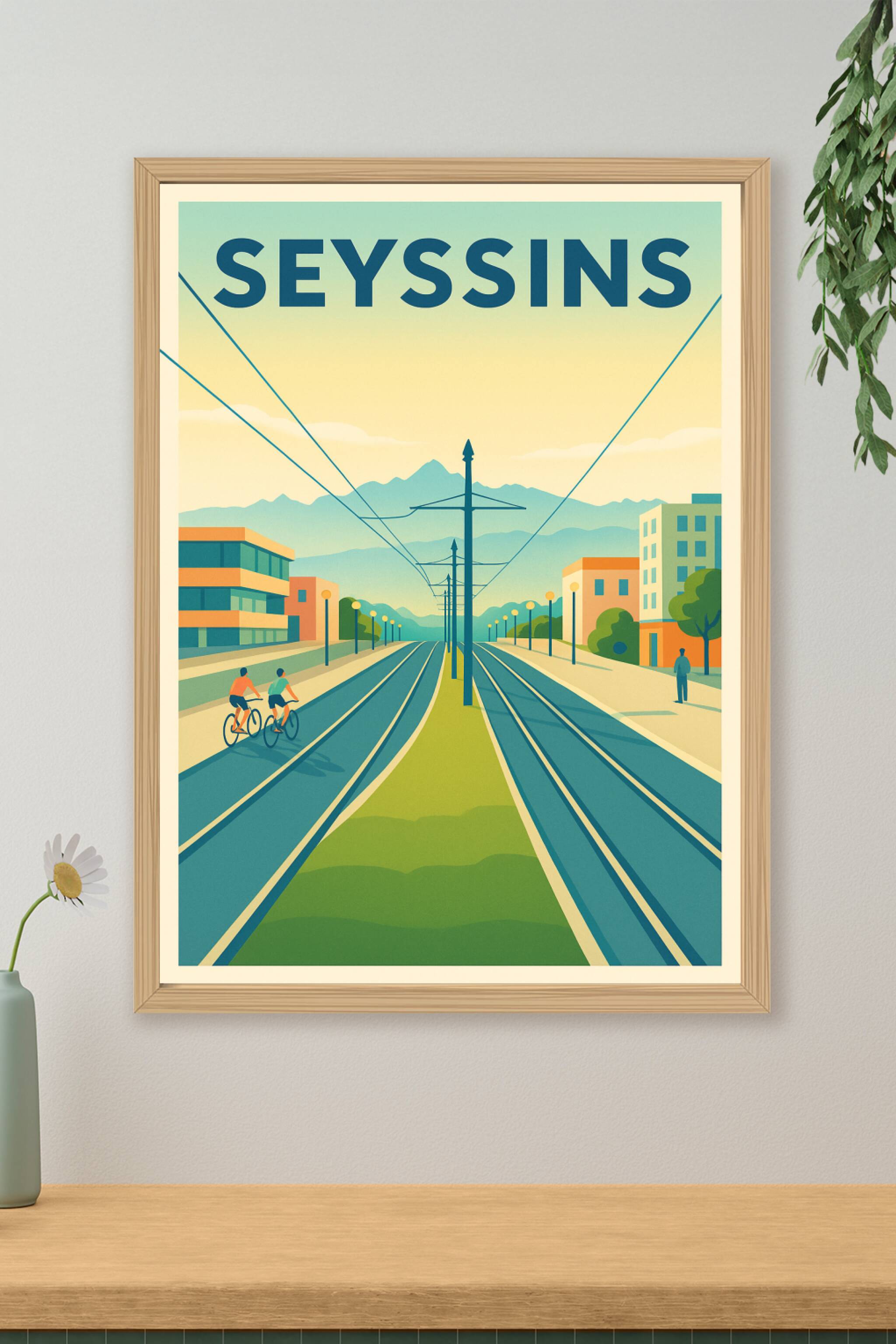 Affiche de Seyssins - Une promenade urbaine entre nature et modernité