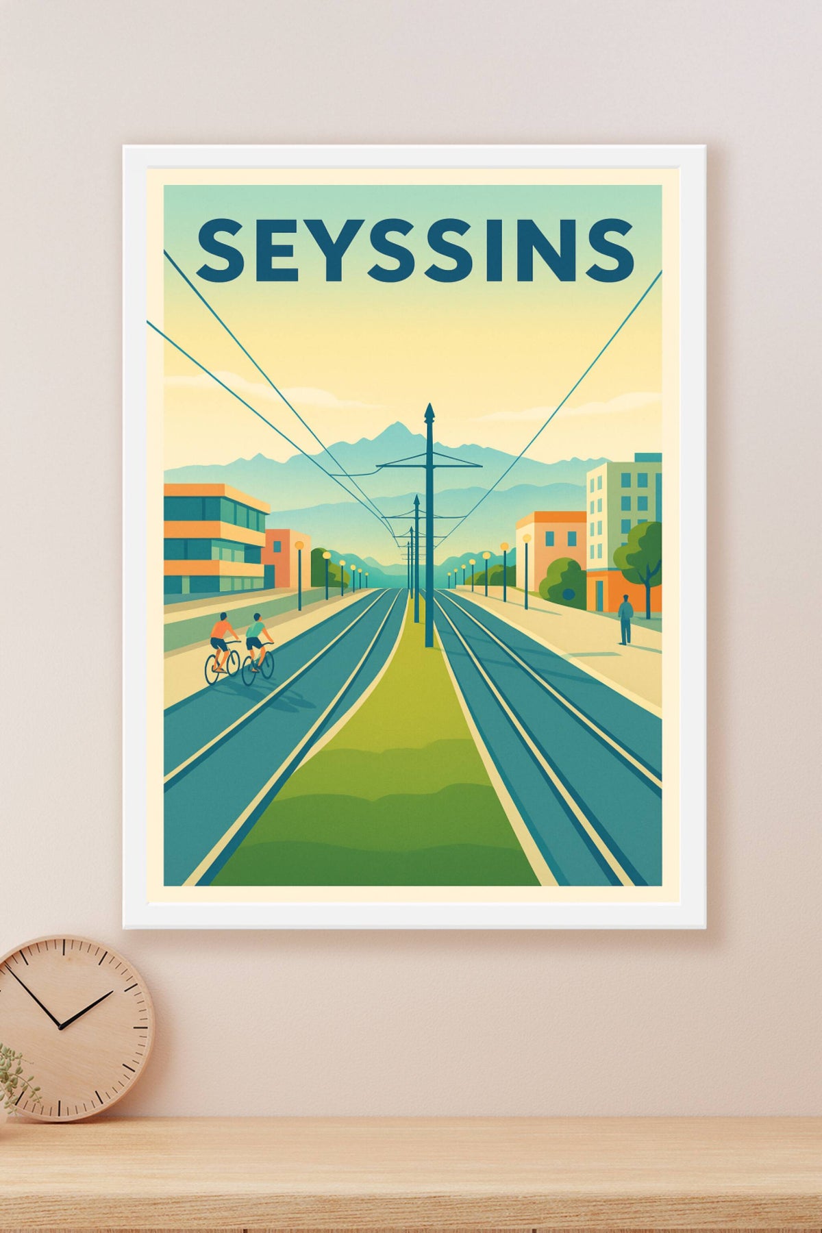 Affiche de Seyssins - Une promenade urbaine entre nature et modernité