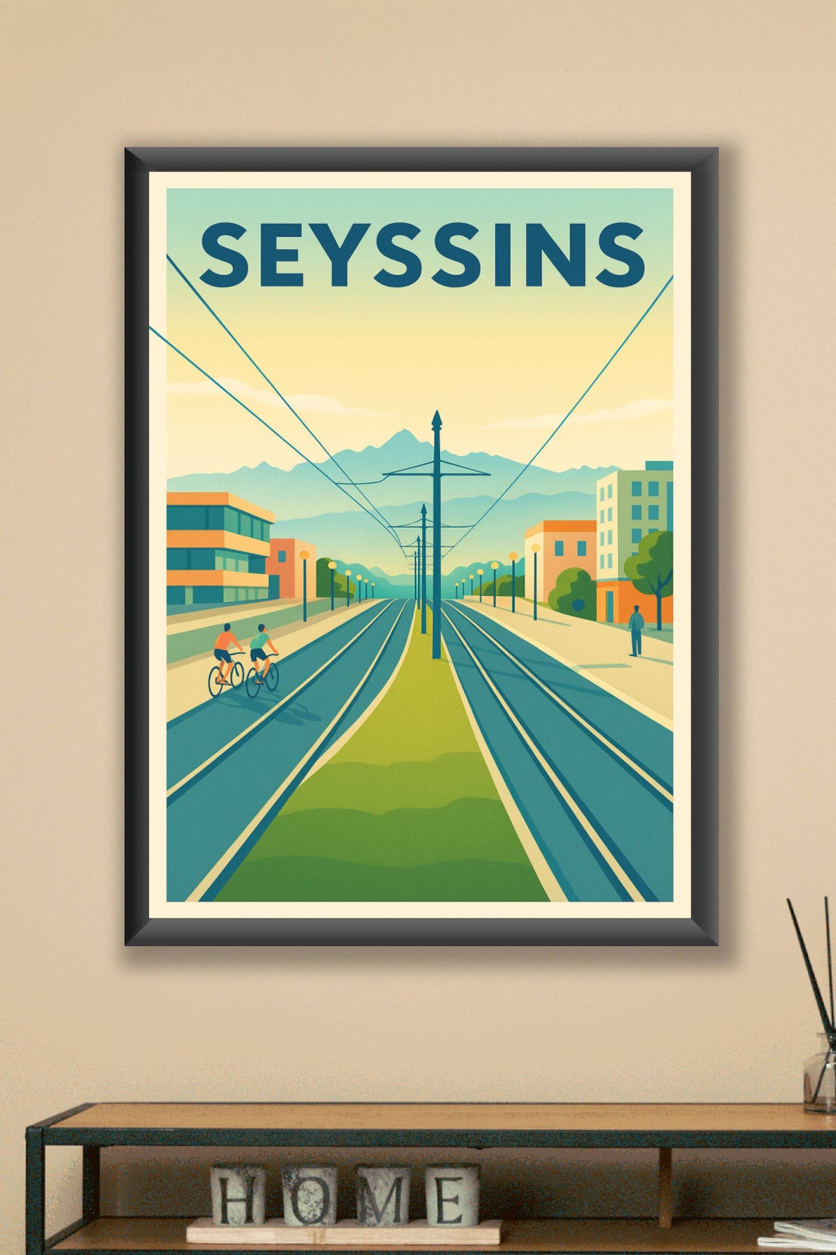 Affiche de Seyssins - Une promenade urbaine entre nature et modernité
