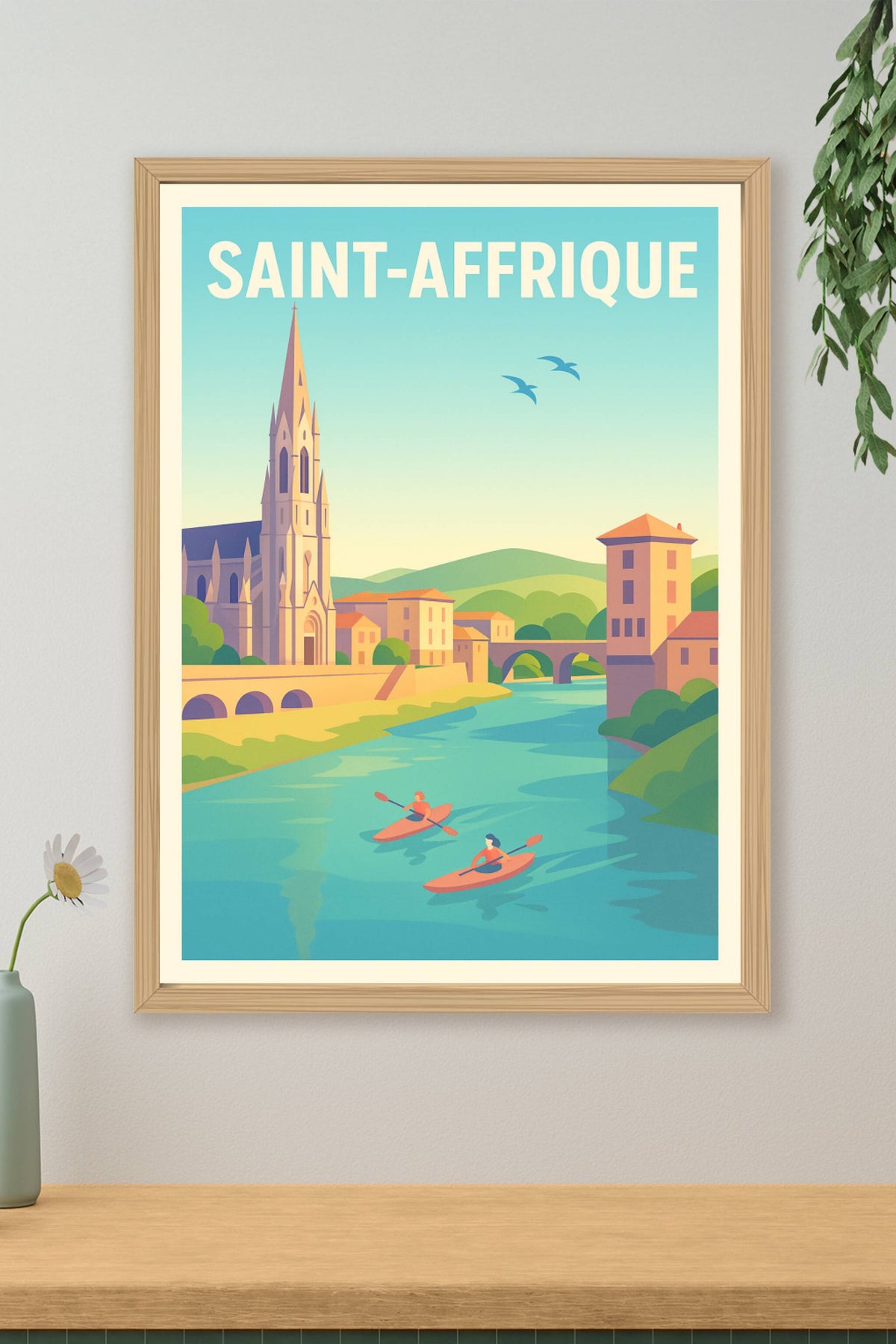 Affiche de Saint-Affrique - Évasion paisible au fil de l'eau