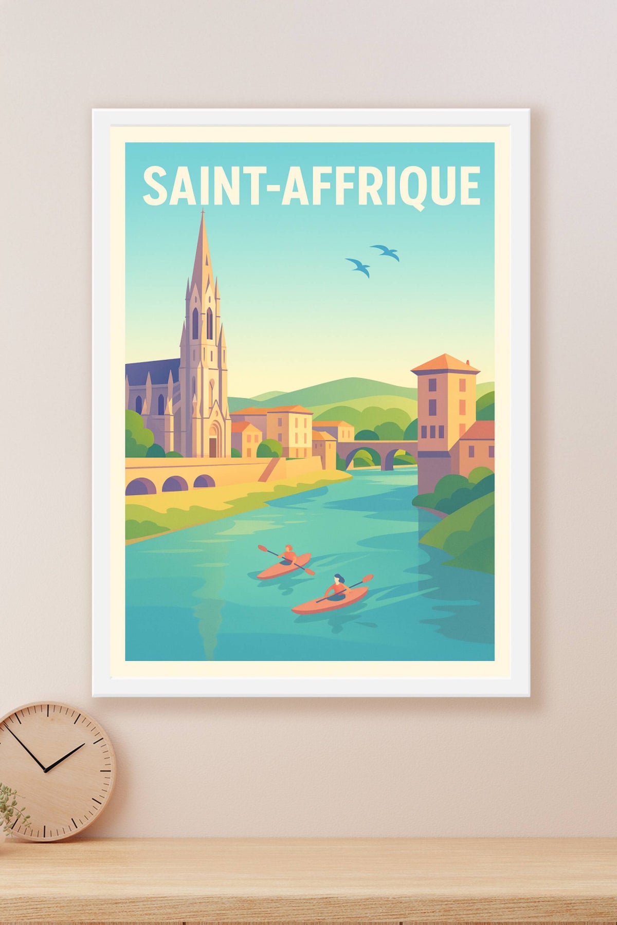 Affiche de Saint-Affrique - Évasion paisible au fil de l'eau