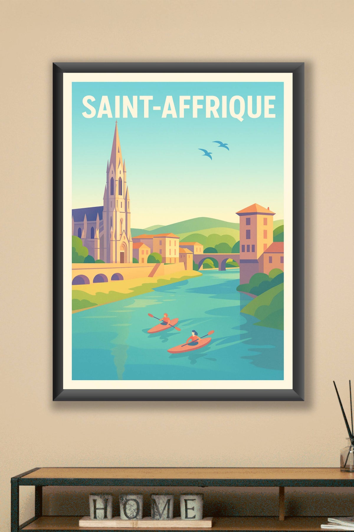 Affiche de Saint-Affrique - Évasion paisible au fil de l'eau