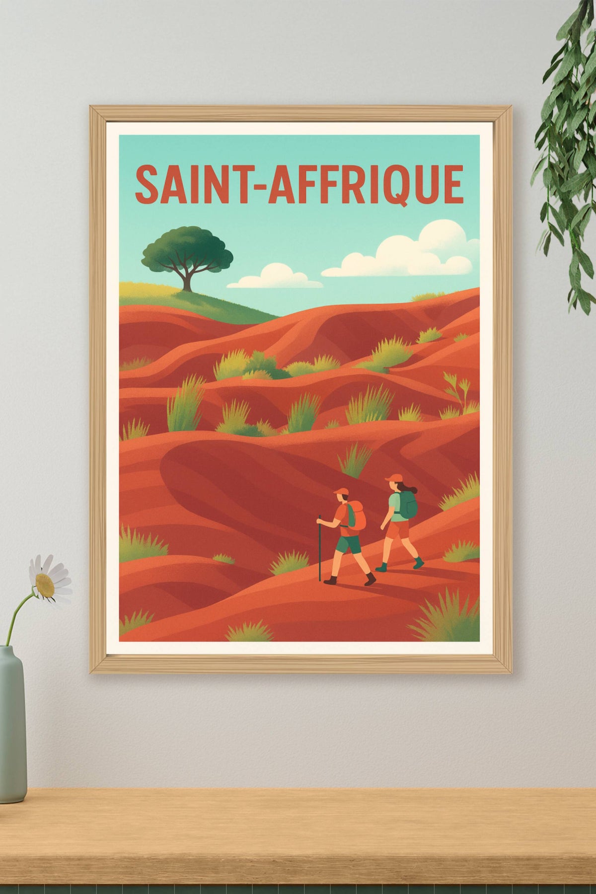 Affiche de Saint-Affrique - Invitation à la Randonnée Nature