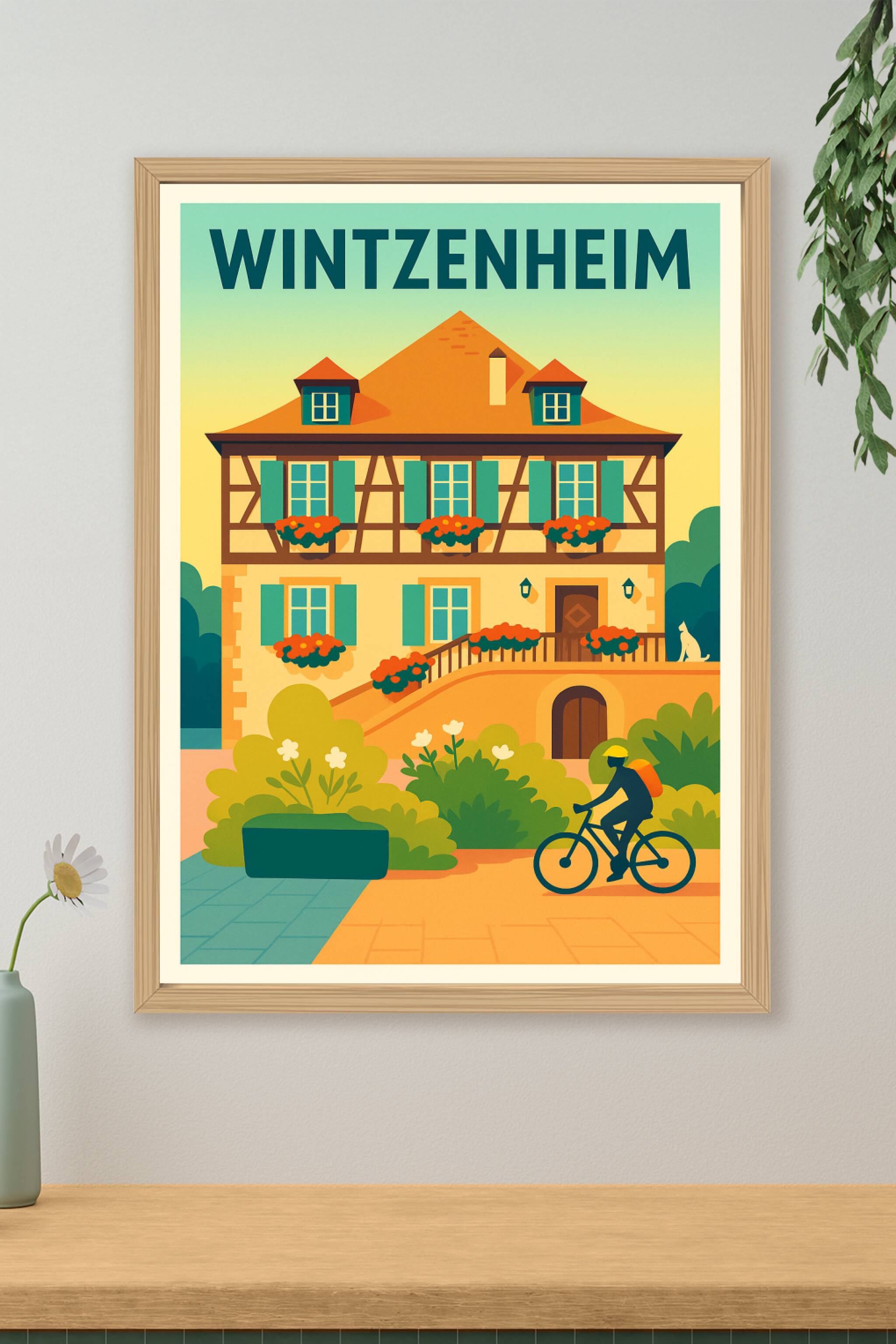 Affiche de Wintzenheim - Charme et nature alsacienne