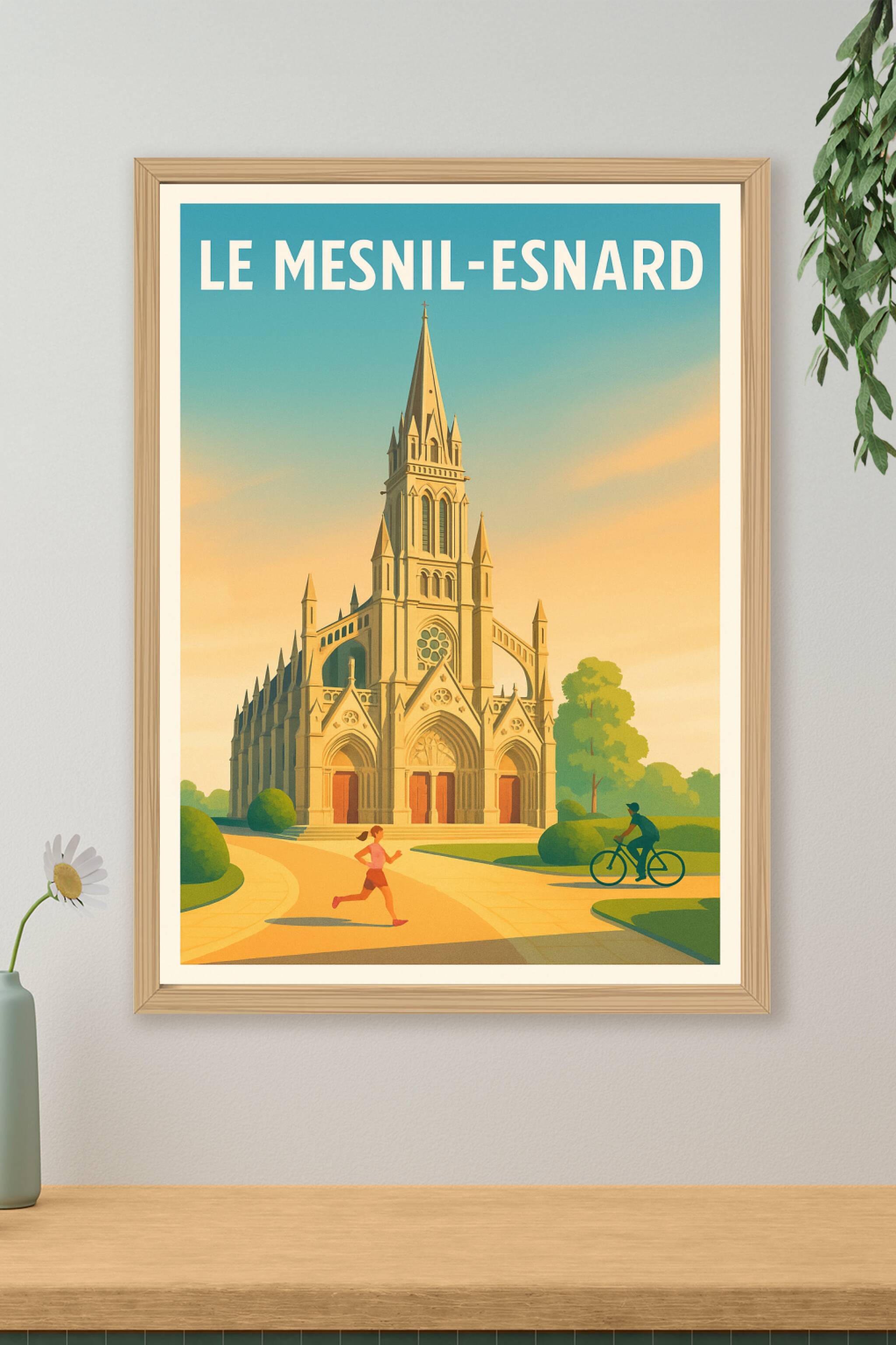 Affiche de Le Mesnil-Esnard - Un instant de sérénité architecturale