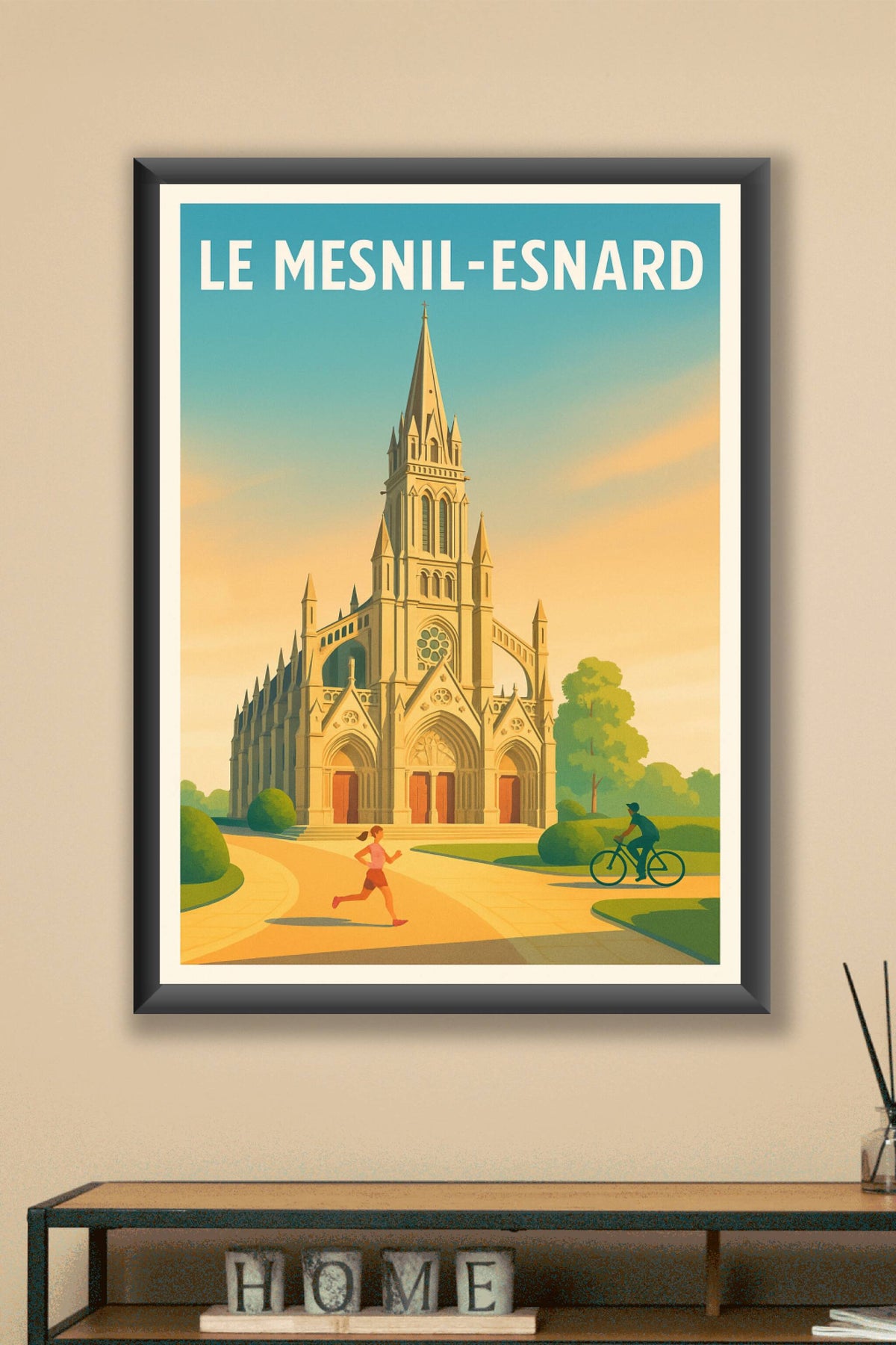 Affiche de Le Mesnil-Esnard - Un instant de sérénité architecturale