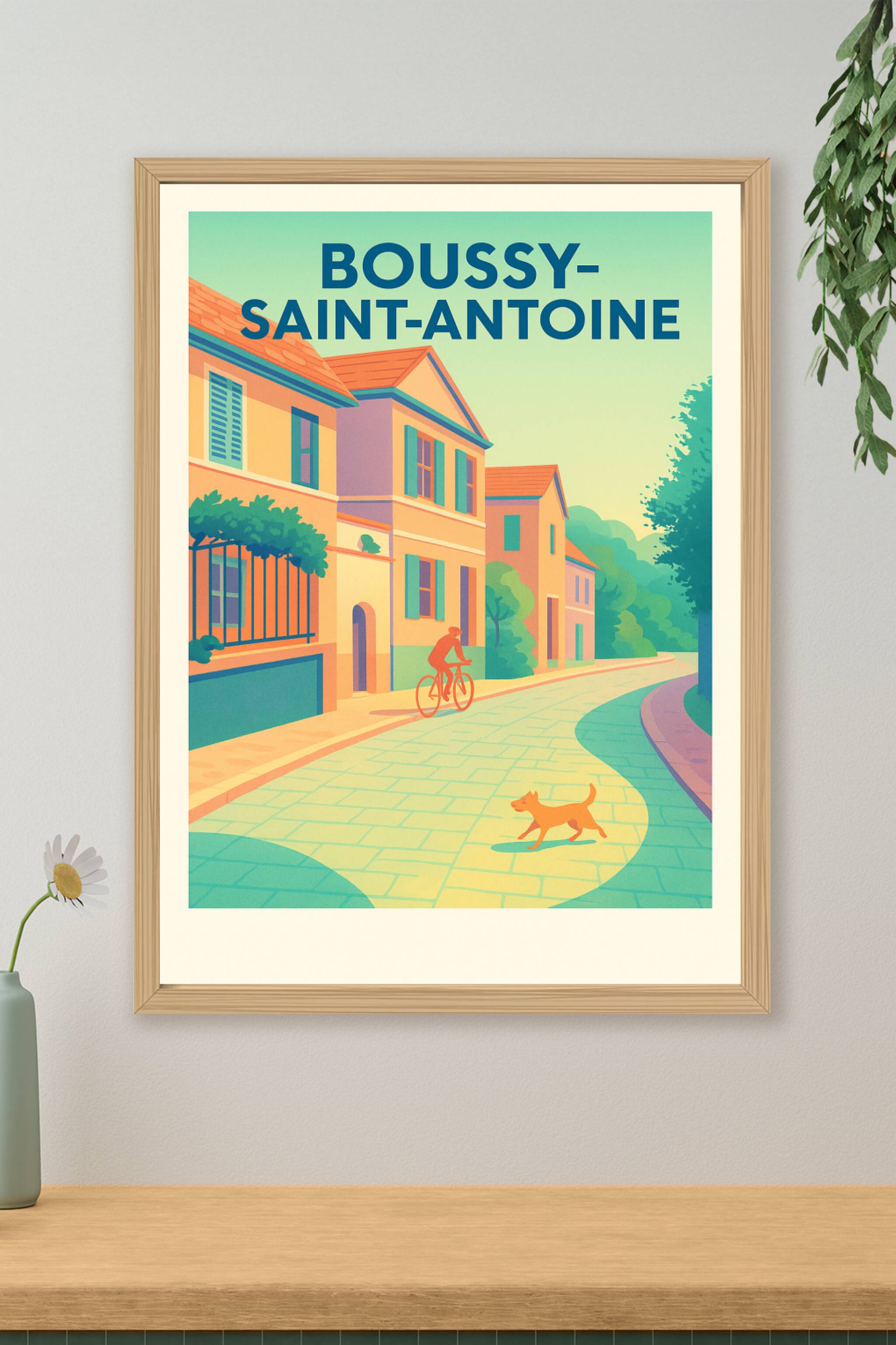 Affiche de Boussy-Saint-Antoine - Charme et douceur de la vie de village