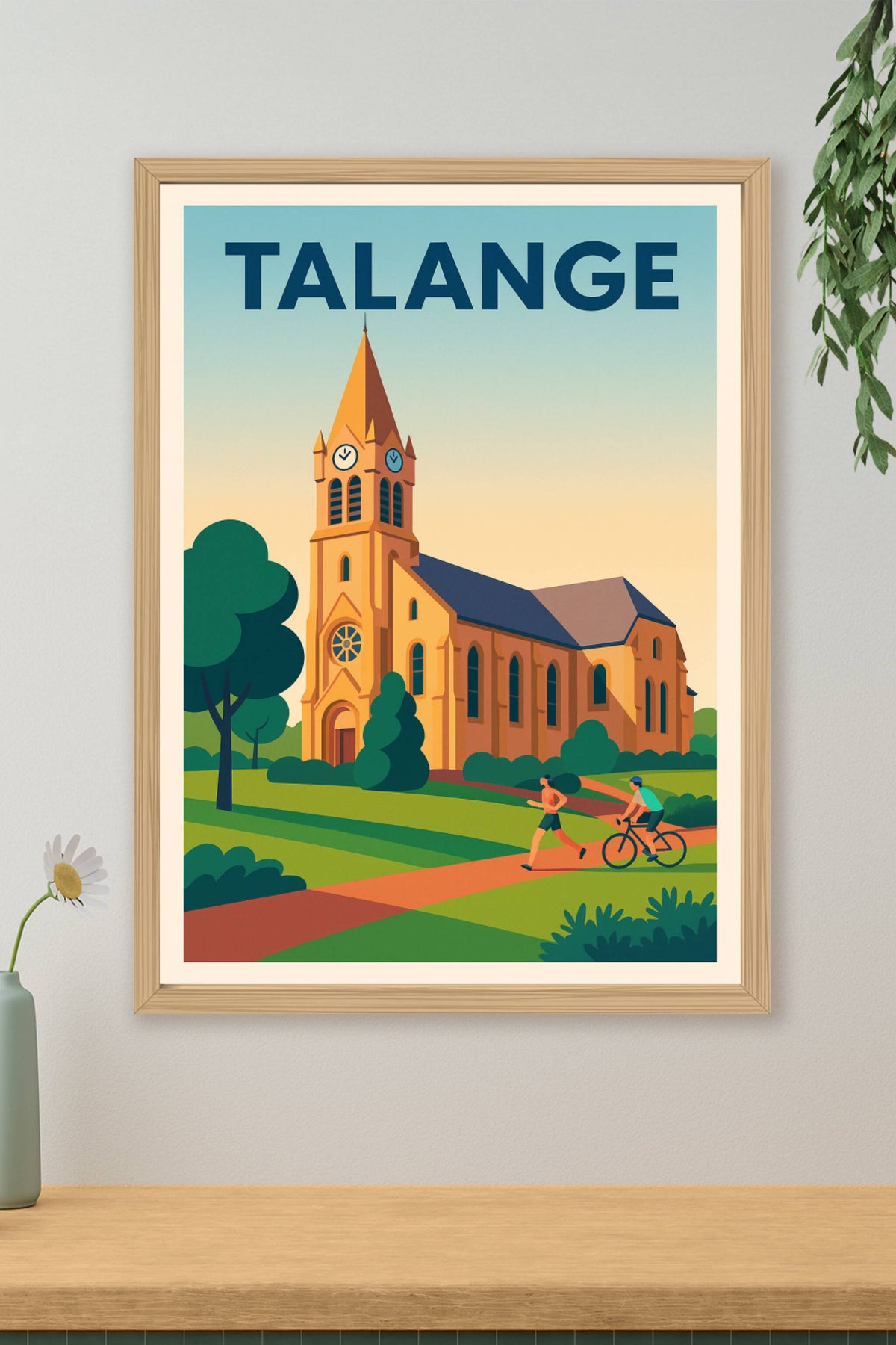 Affiche de Talange - L'église au cœur d'un espace verdoyant