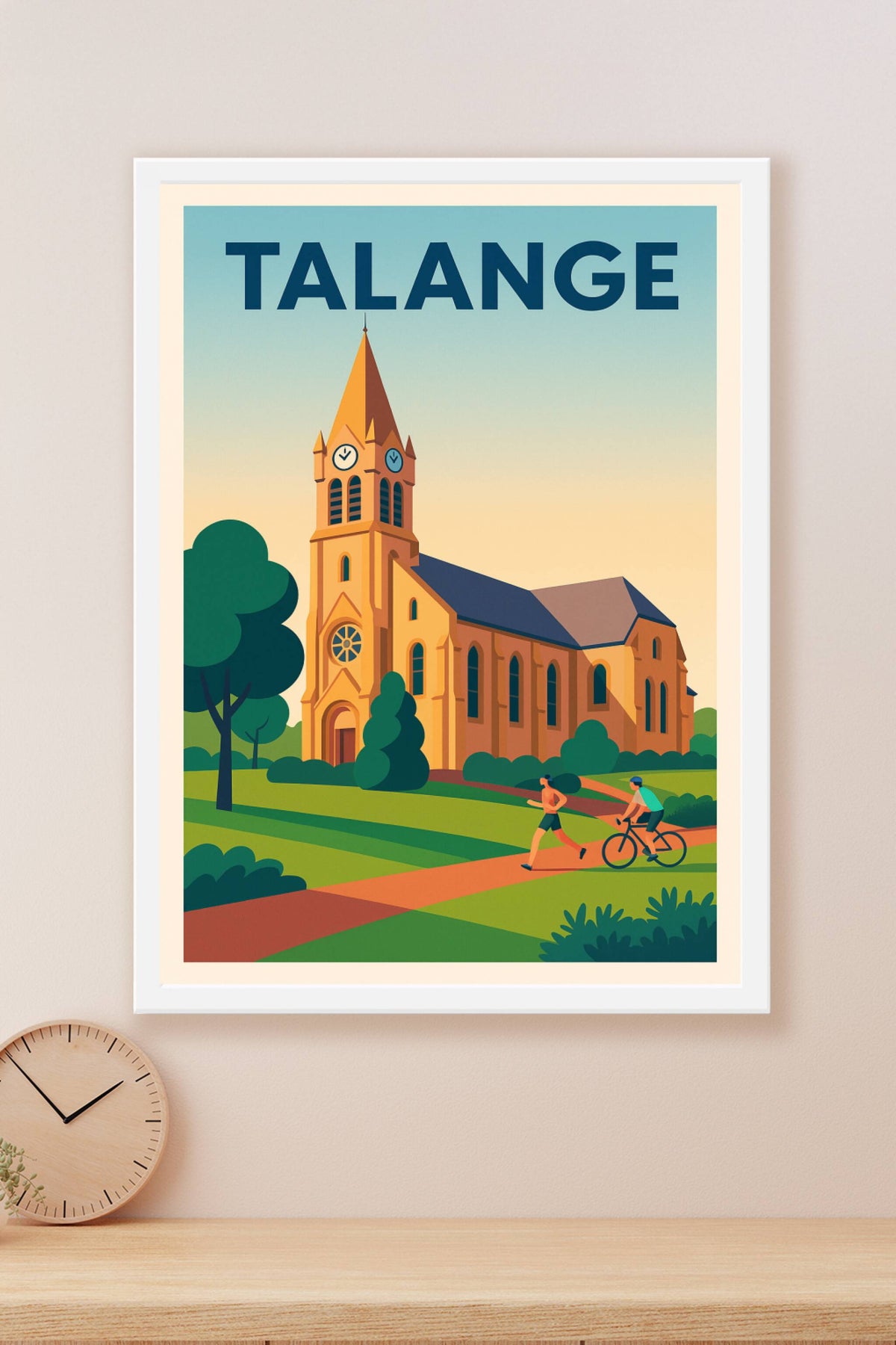 Affiche de Talange - L'église au cœur d'un espace verdoyant