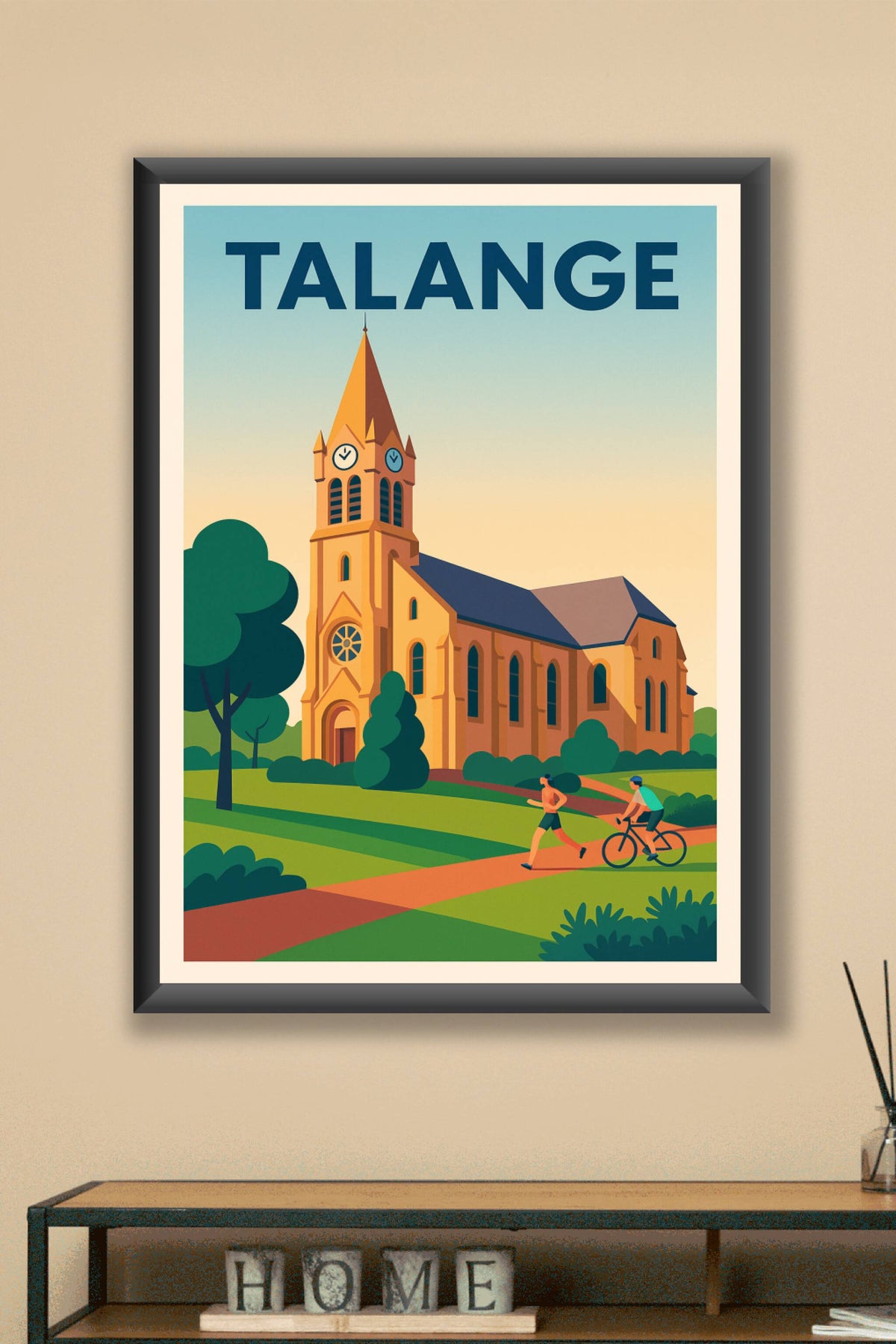 Affiche de Talange - L'église au cœur d'un espace verdoyant
