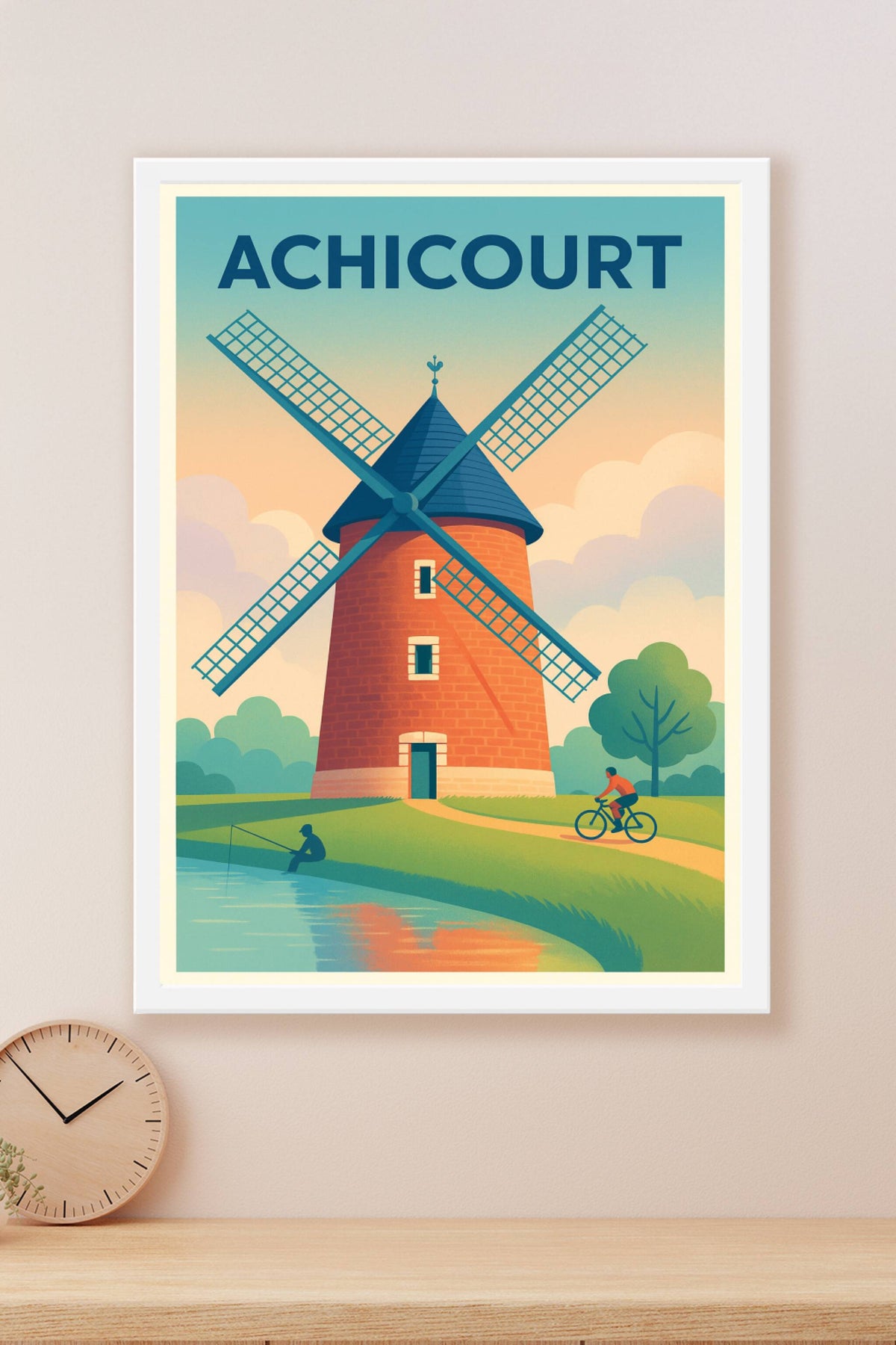 Affiche de Achicourt - Charme bucolique et patrimoine éolien